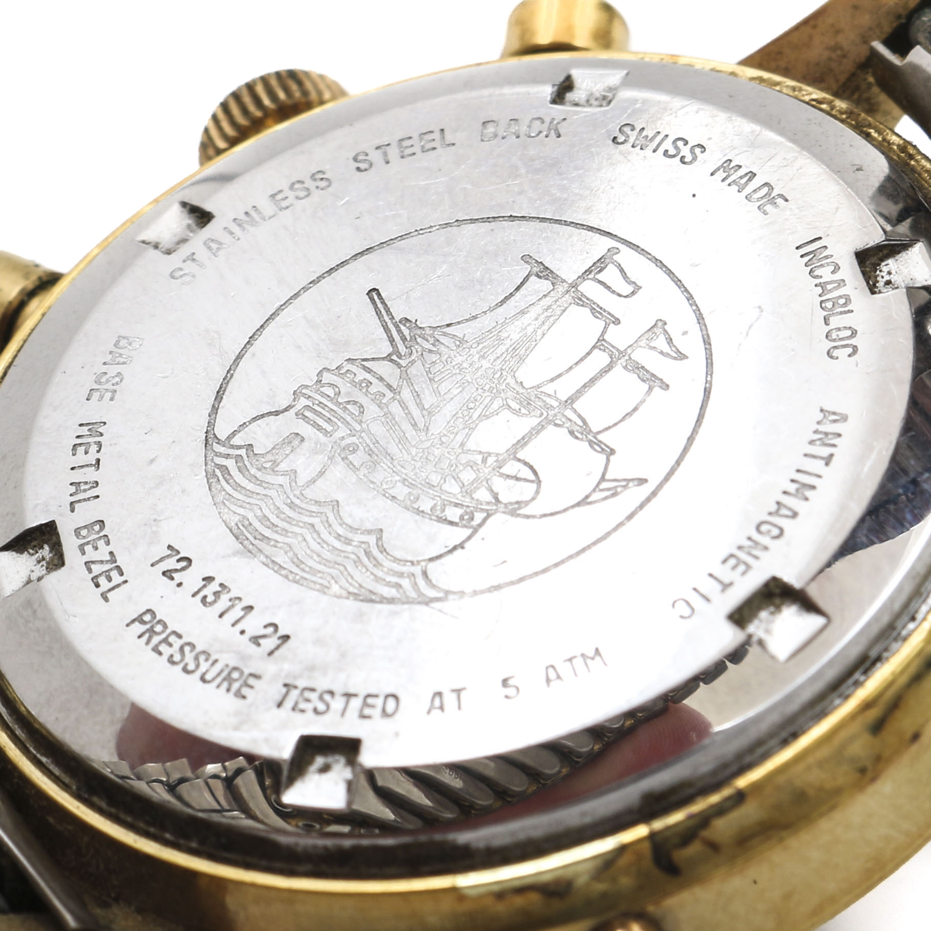 Wakmann Incabloc Stainless Steel Watch