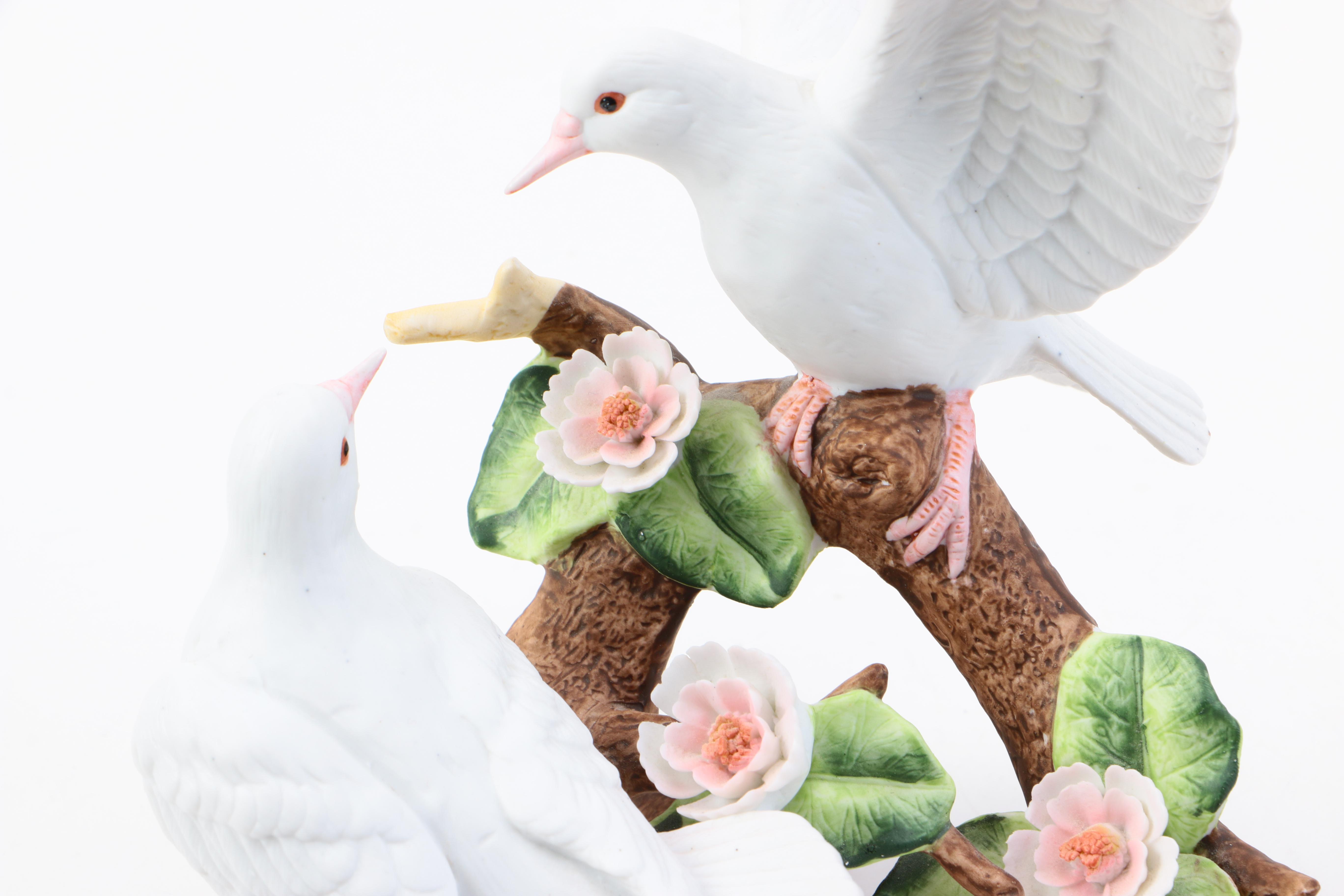Porcelain Doves Figurine