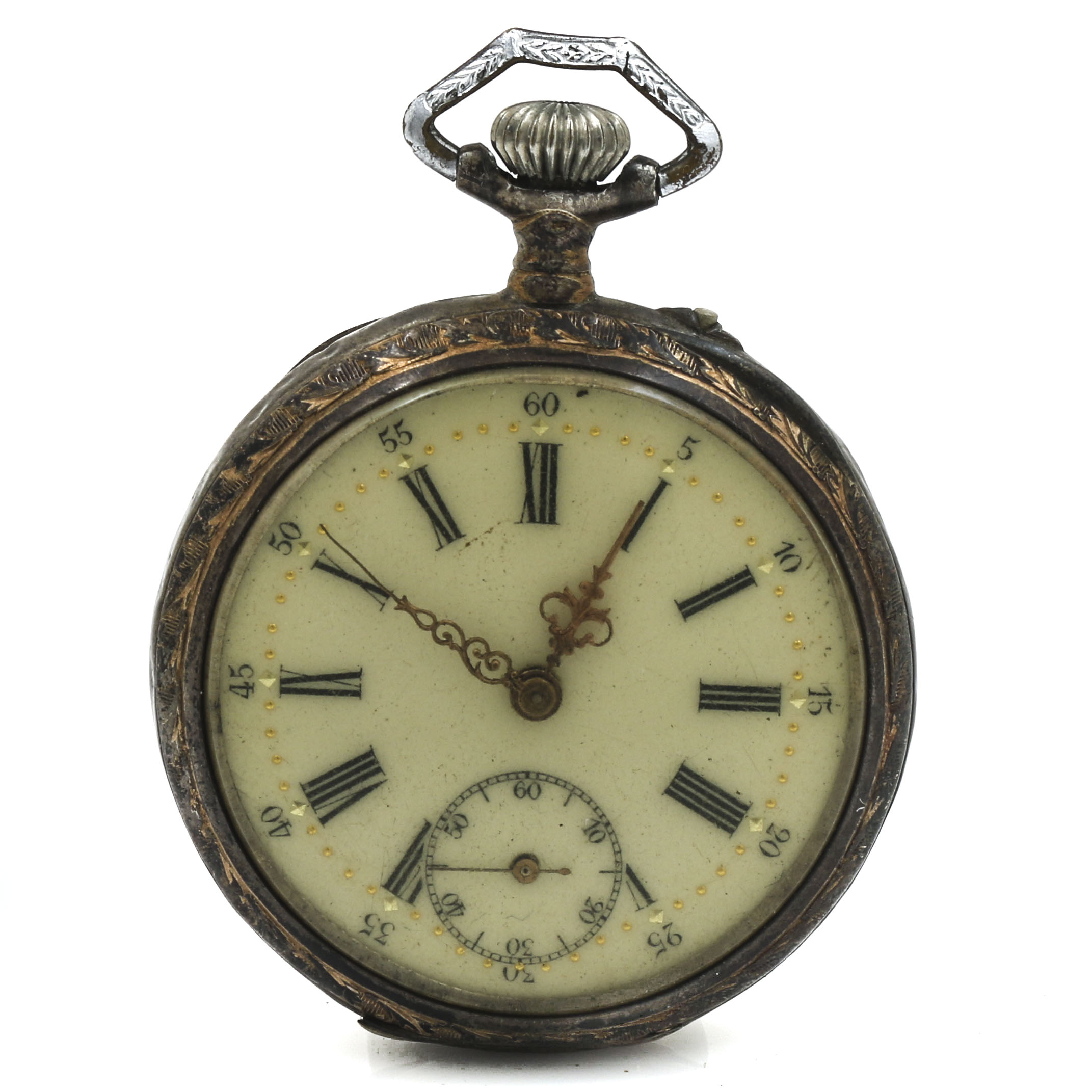 Antique 800 Silver Pocket Watch