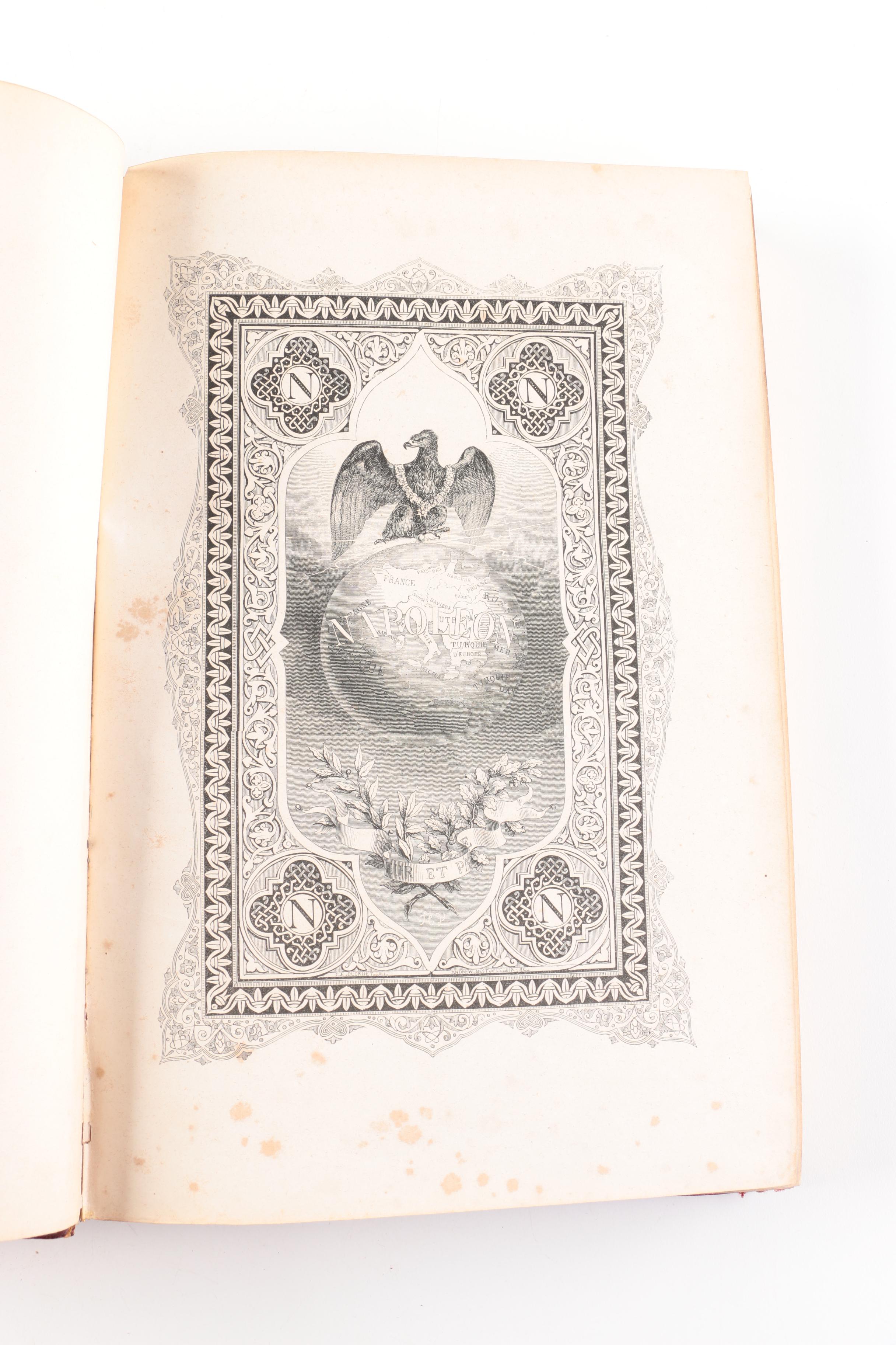 1852 "Histoire de l'Empereur Napoléon" Illustrated by Horace Vernet