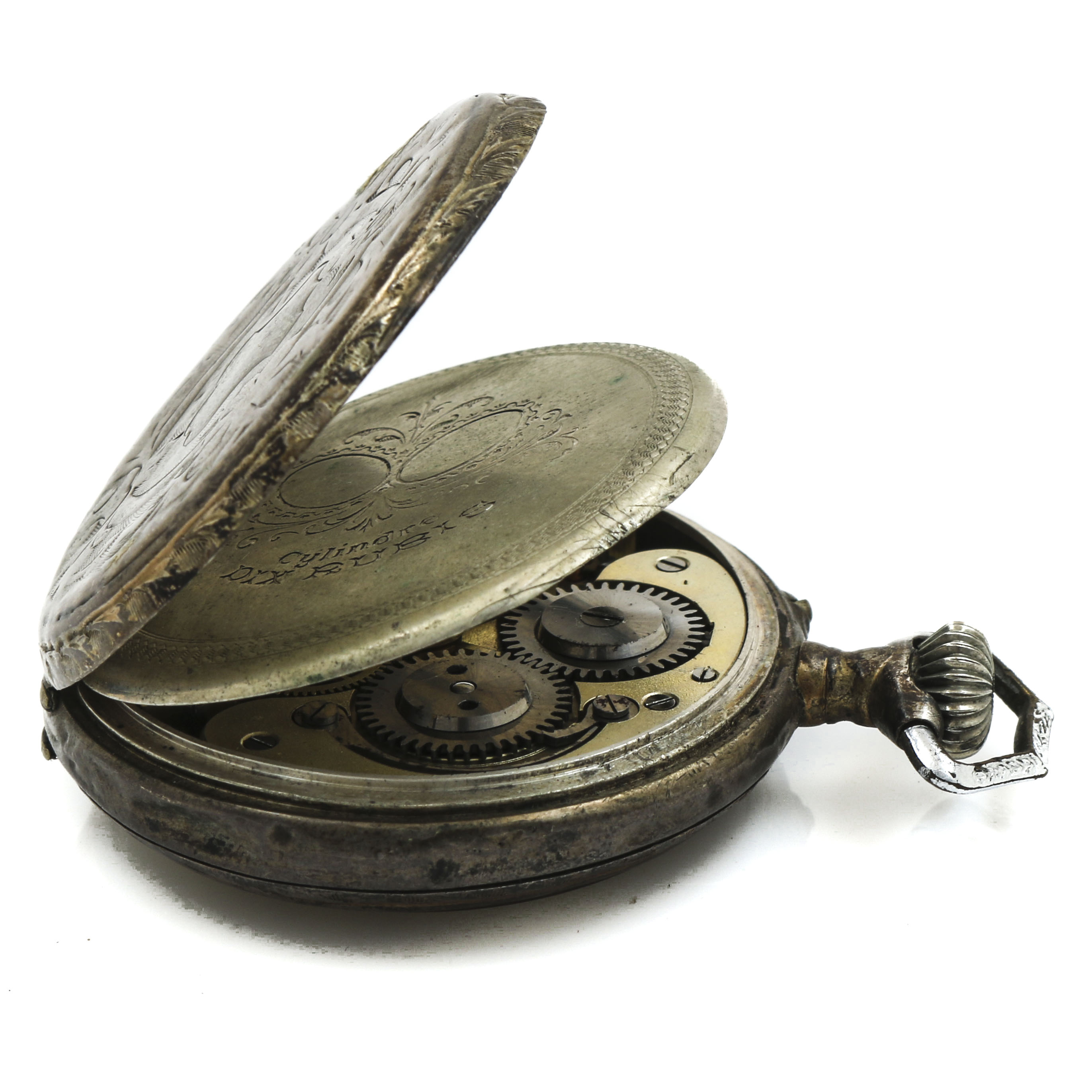 Antique 800 Silver Pocket Watch