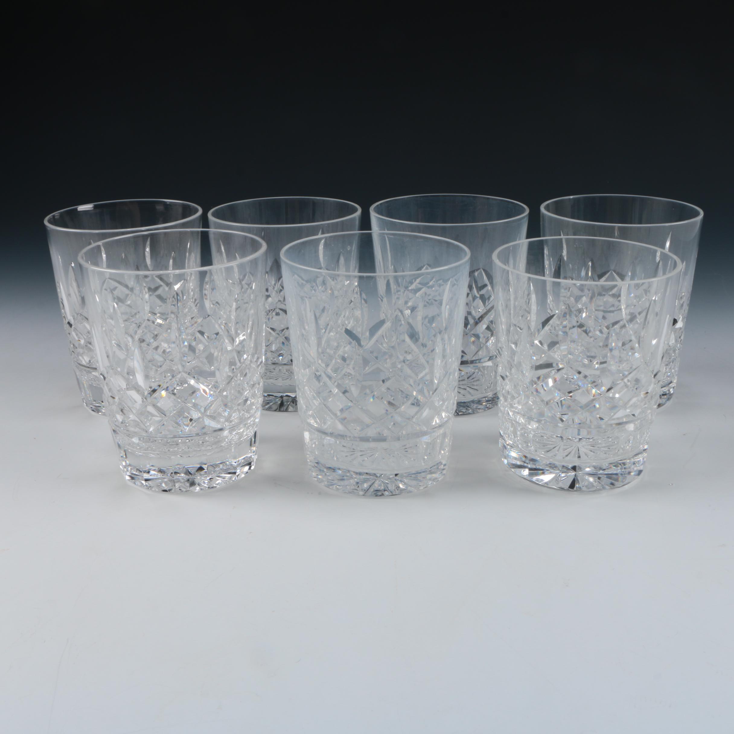 Set of Waterford Crystal "Lismore" Double Old Fashioned Glasses