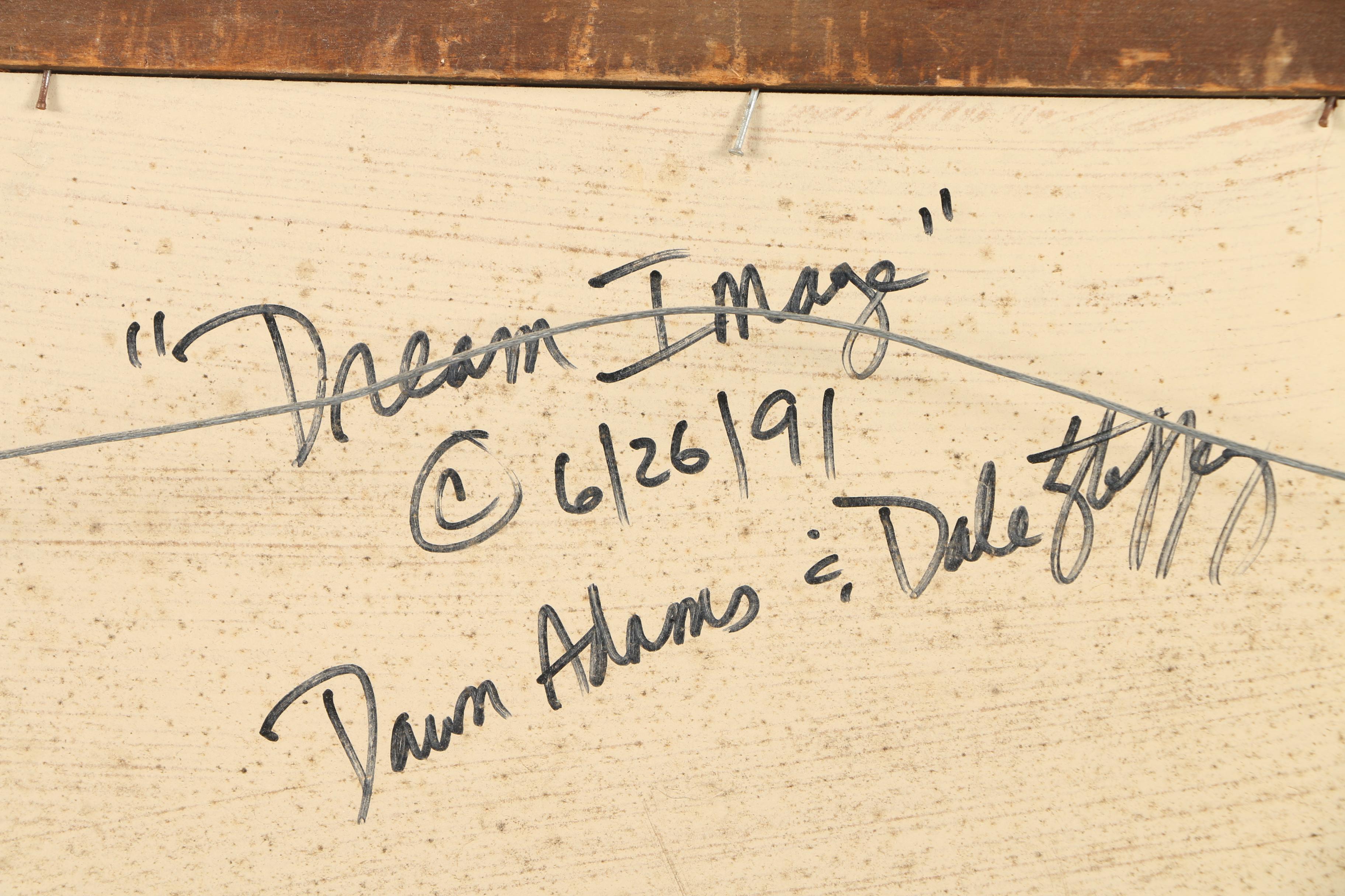 Dawn Adams and Dale Steffey 1991 Fused Glass Scene "Dream Image"