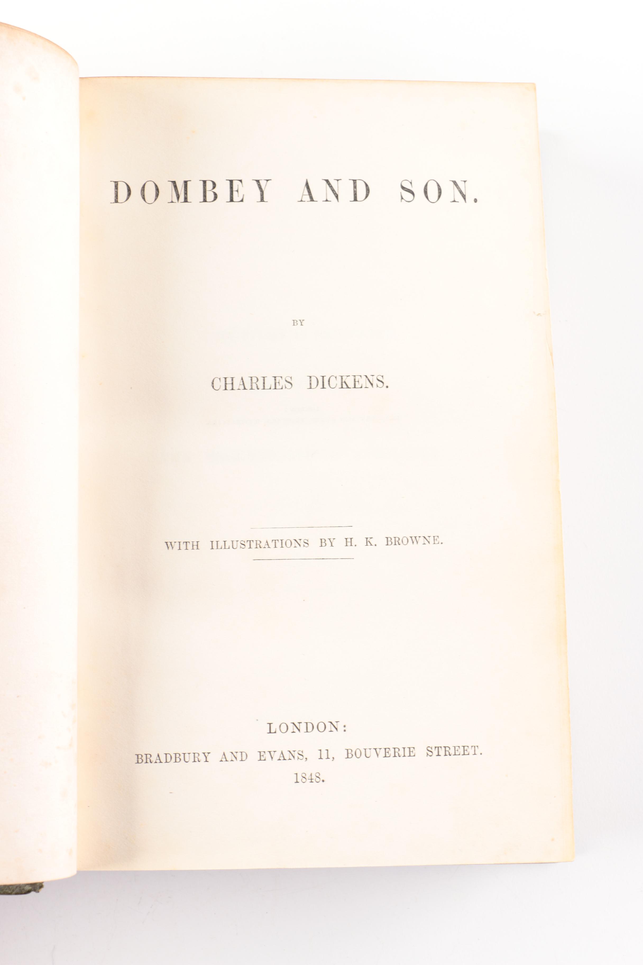 1848 "Dombey and Son" by Charles Dickens