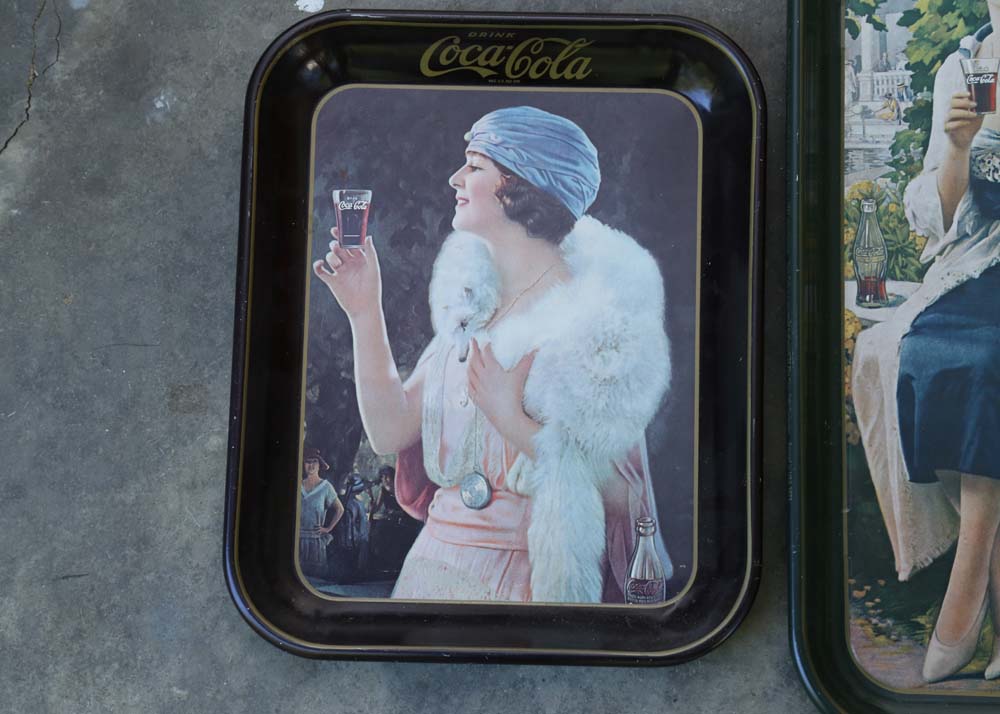 Vintage Coca-Cola Crate and Trays