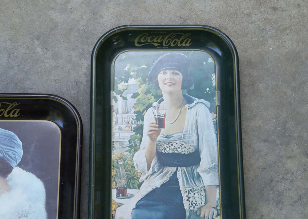 Vintage Coca-Cola Crate and Trays