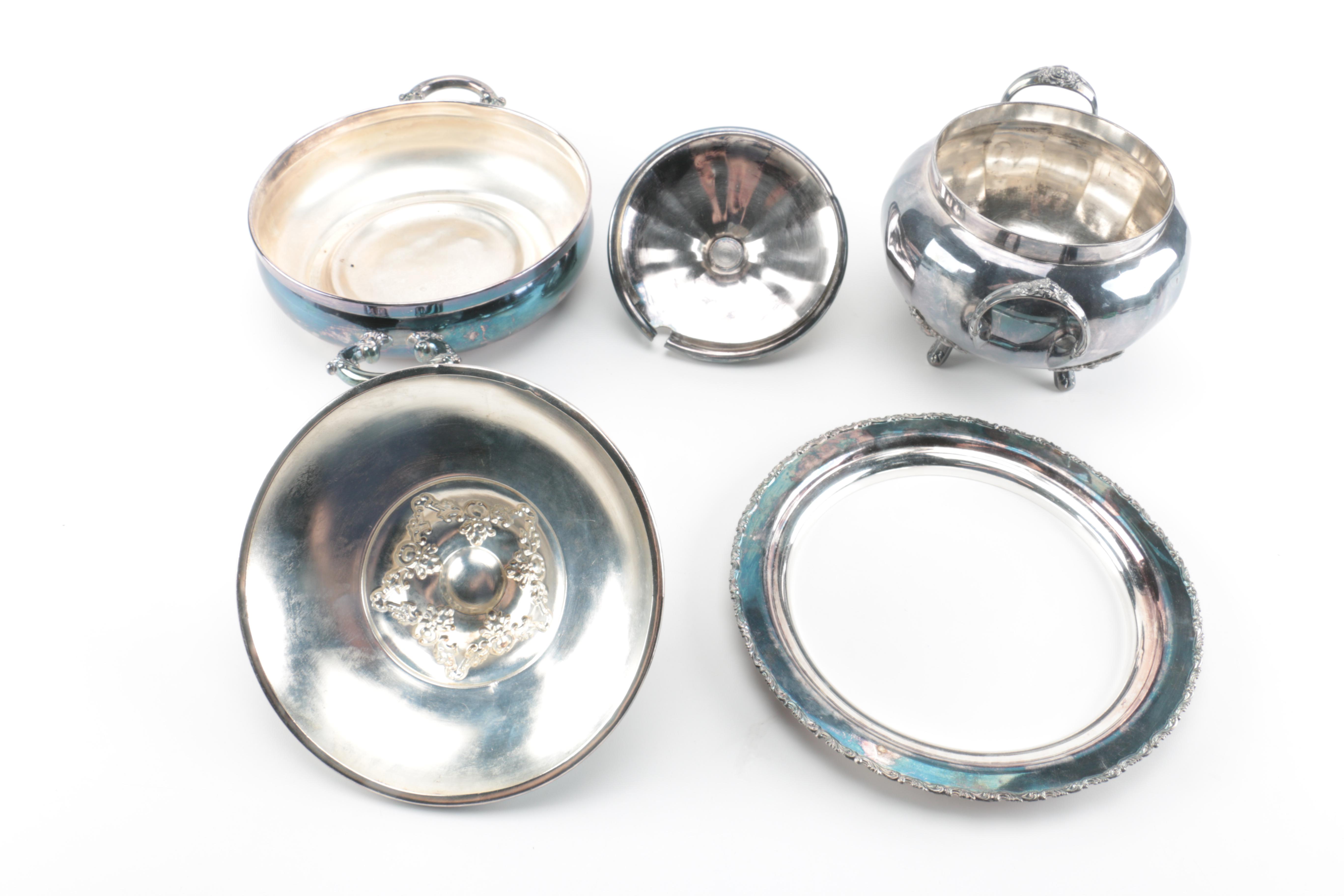 Van Bergh Silver Plate Co and Assorted American Silver Plate Serveware