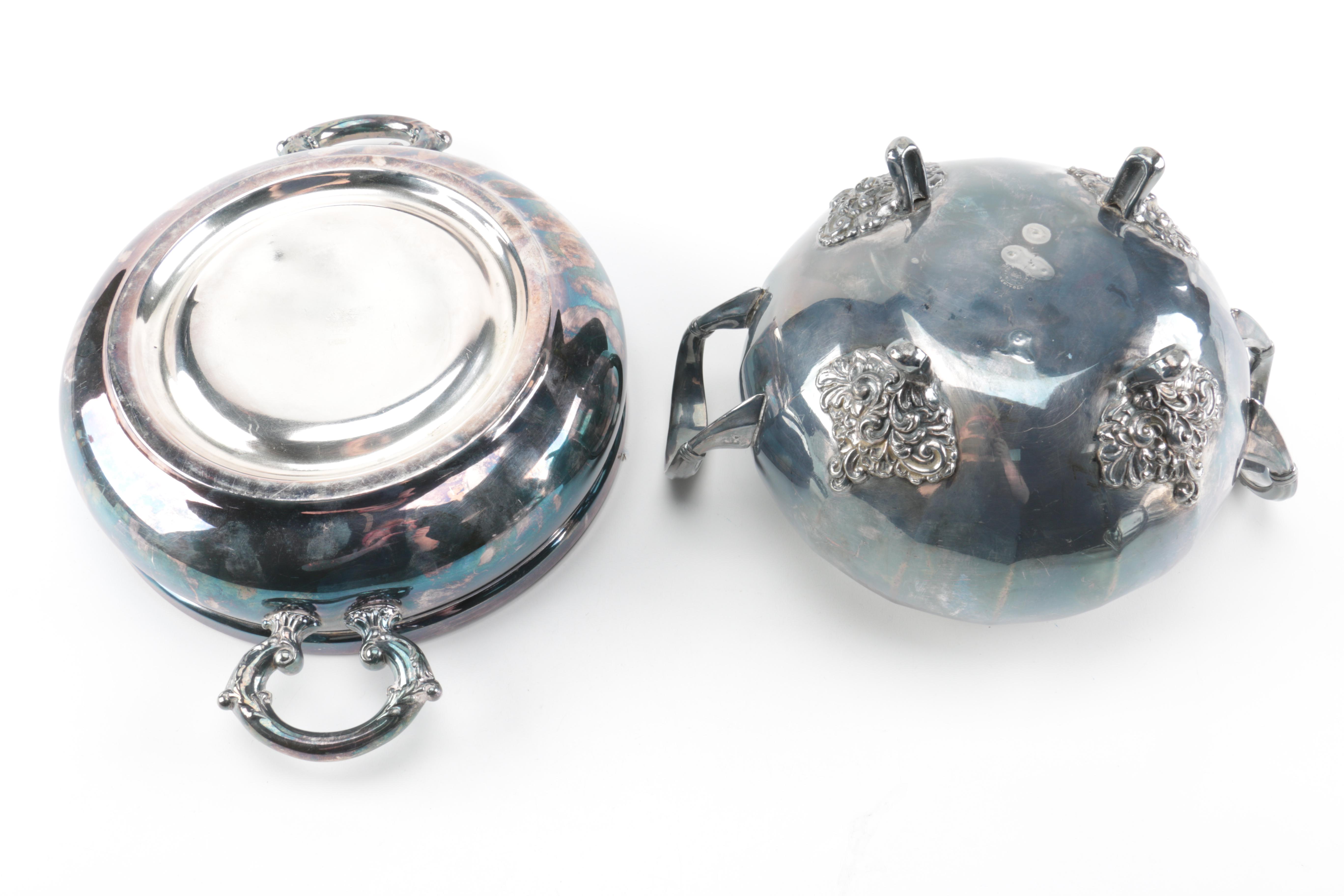 Van Bergh Silver Plate Co and Assorted American Silver Plate Serveware