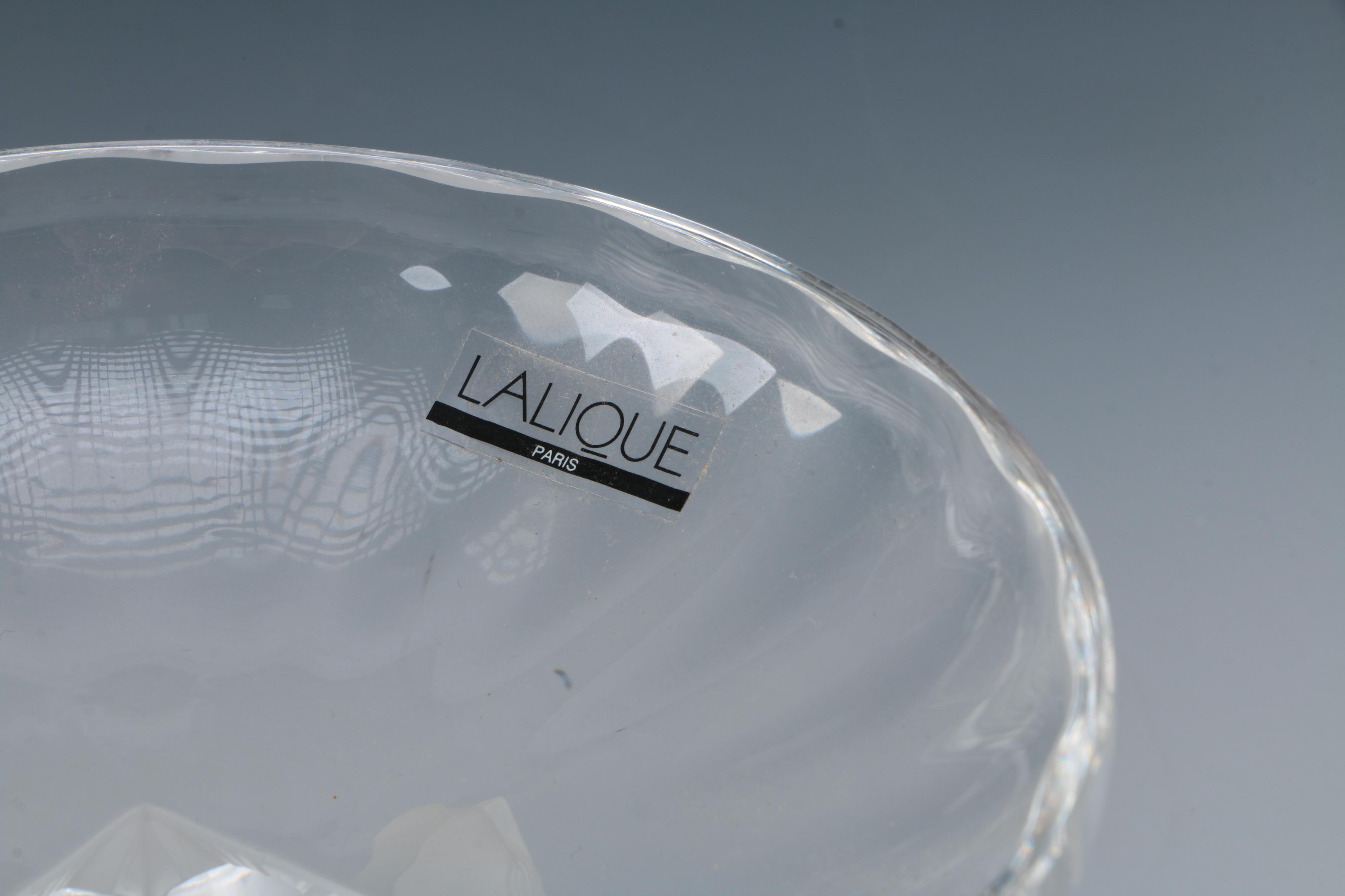 Lalique Crystal "Nogent" Compote