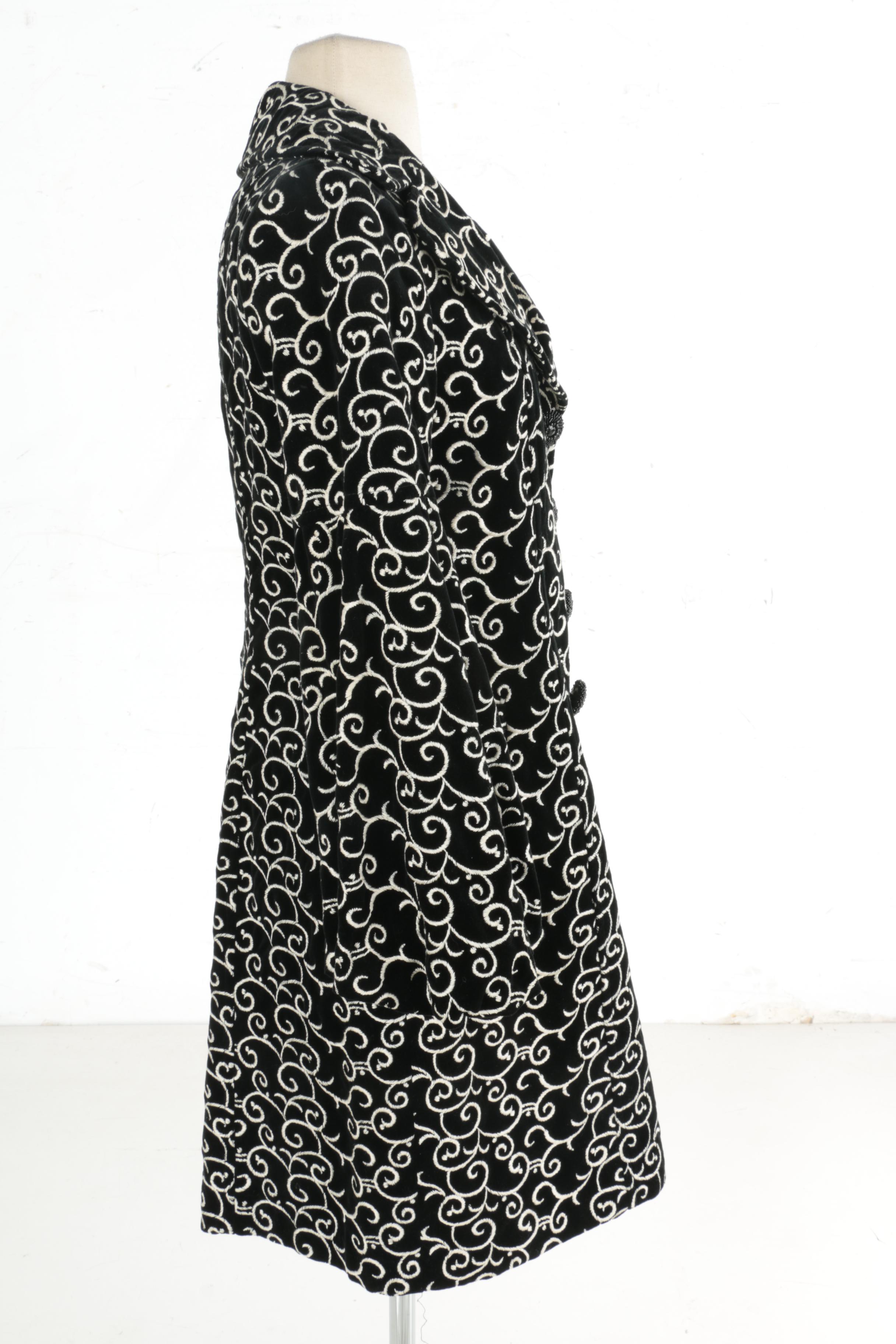 Nanette Lepore Velveteen Overcoat