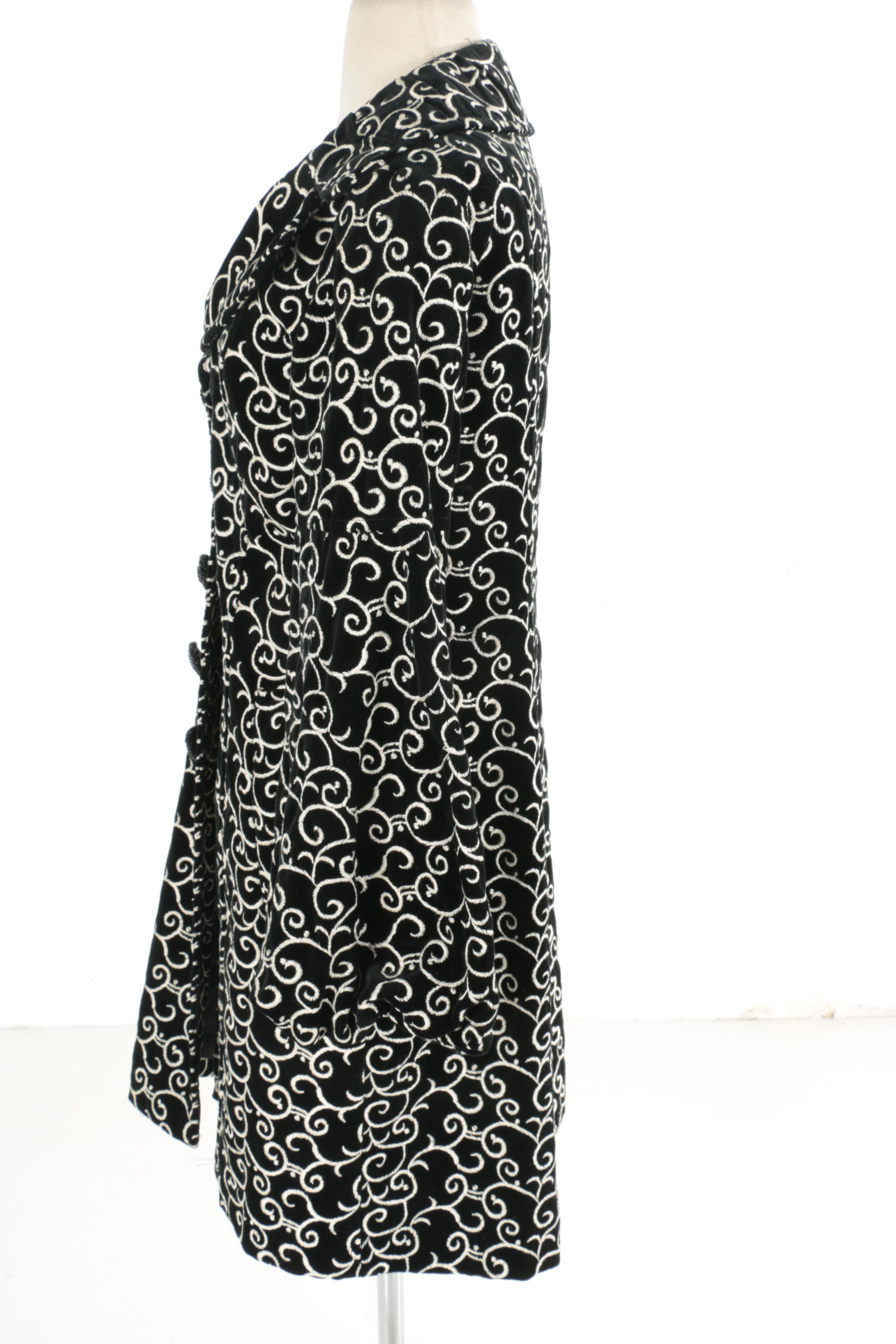 Nanette Lepore Velveteen Overcoat