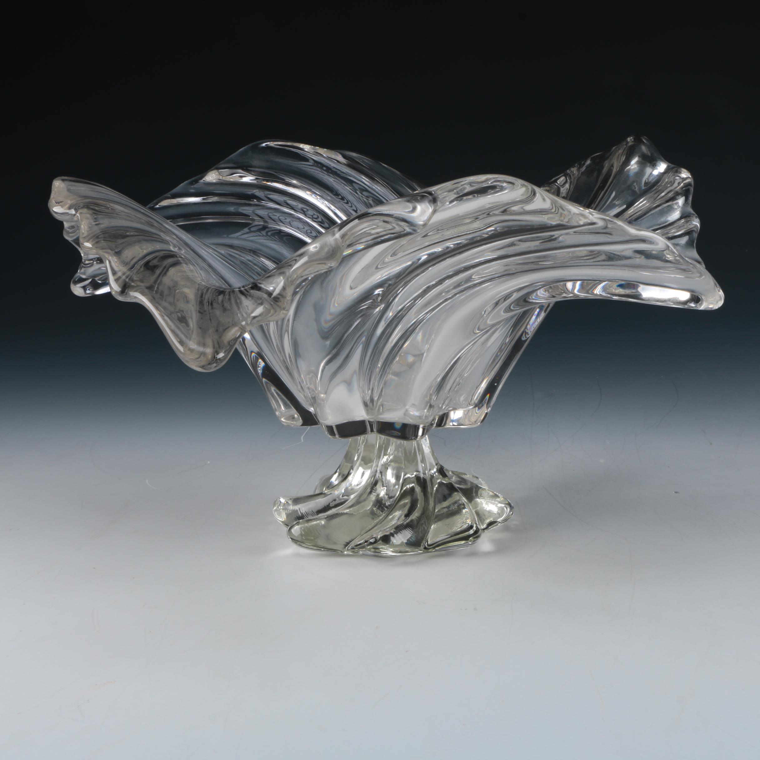 Mikasa Swirl Design Crystal Bowl