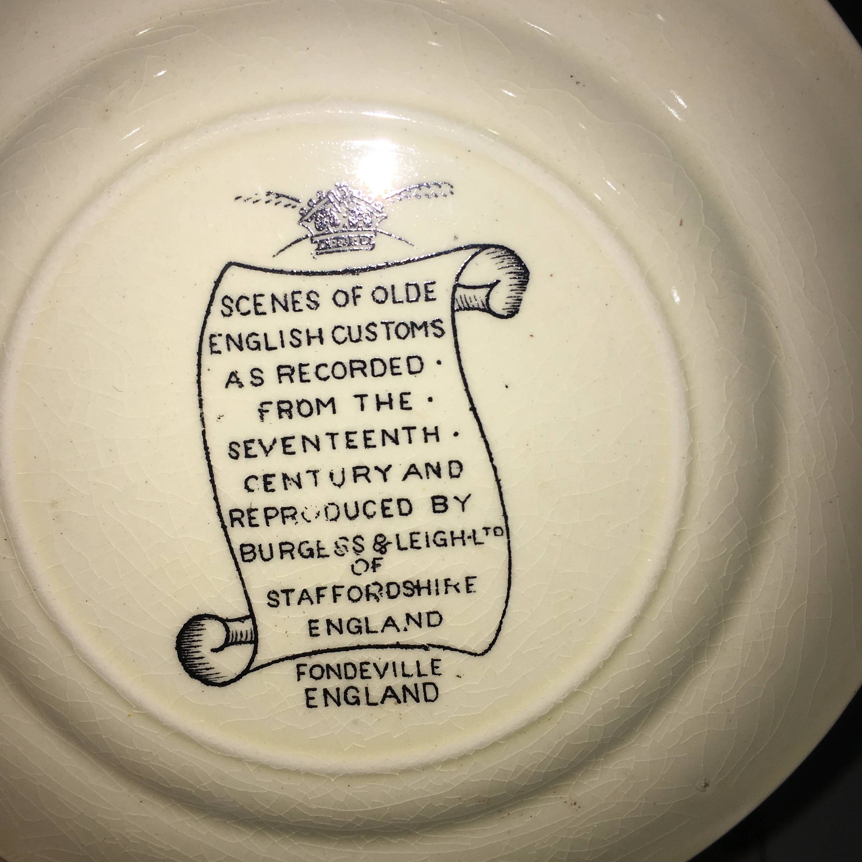 Collection of Burgess & Leigh Dessert Plates and Vintage Kitchenalia