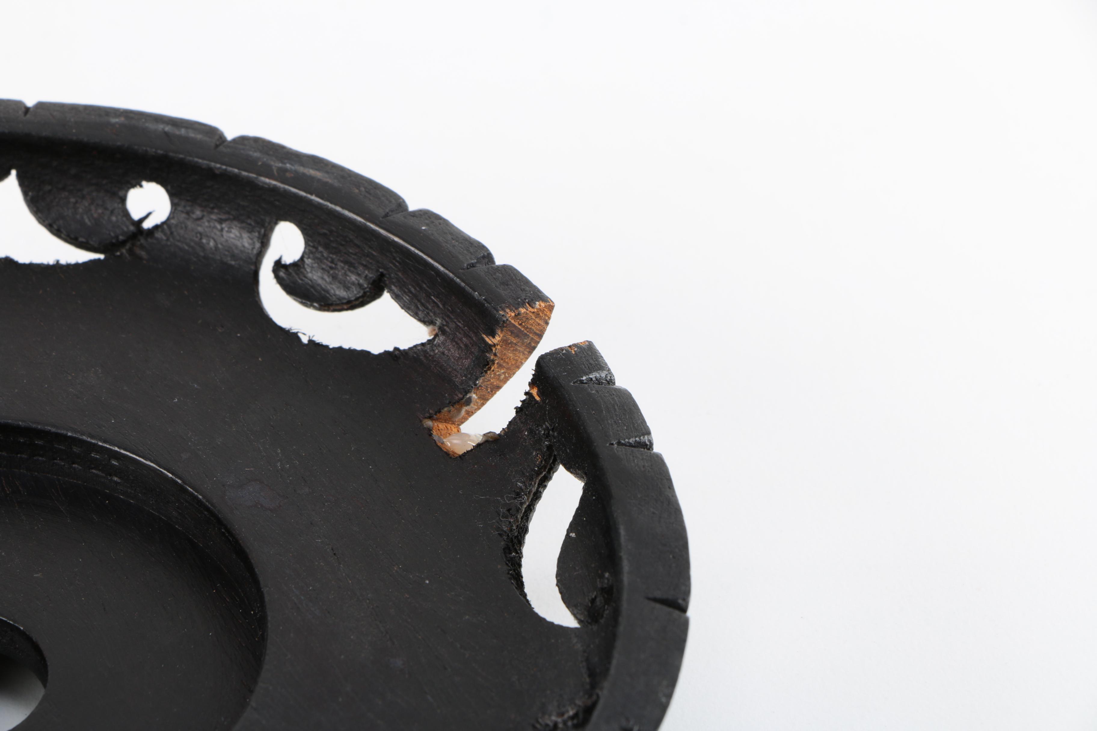 Vintage Chinese Rose Medallion Lidded Urn with Wooden Stand