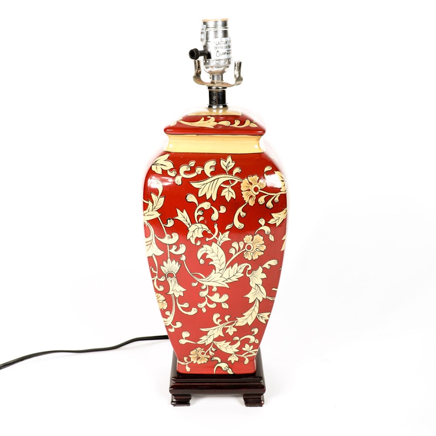 Floral Ceramic Table Lamp