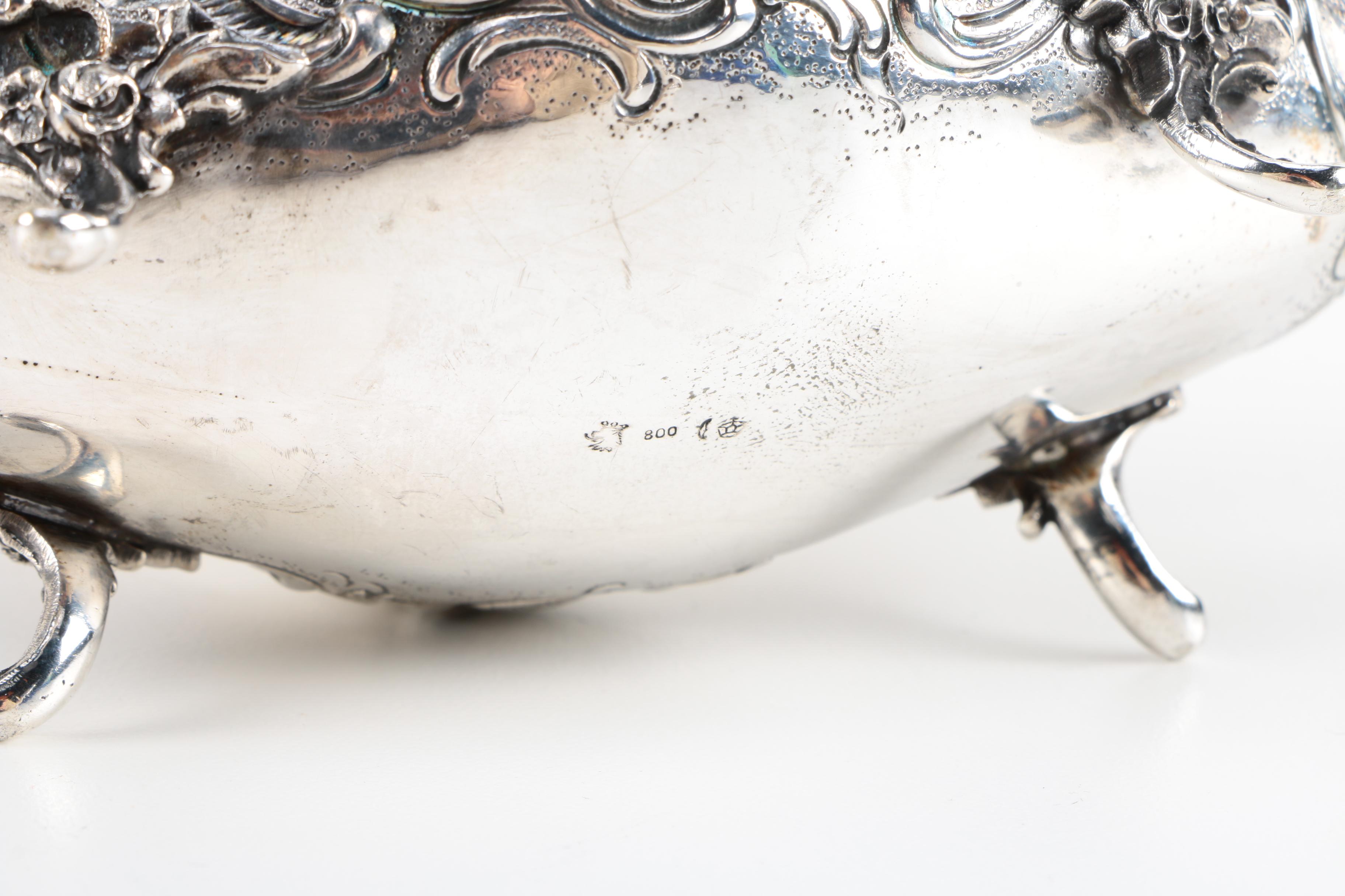 Vintage German 800 Silver Handled Bowl