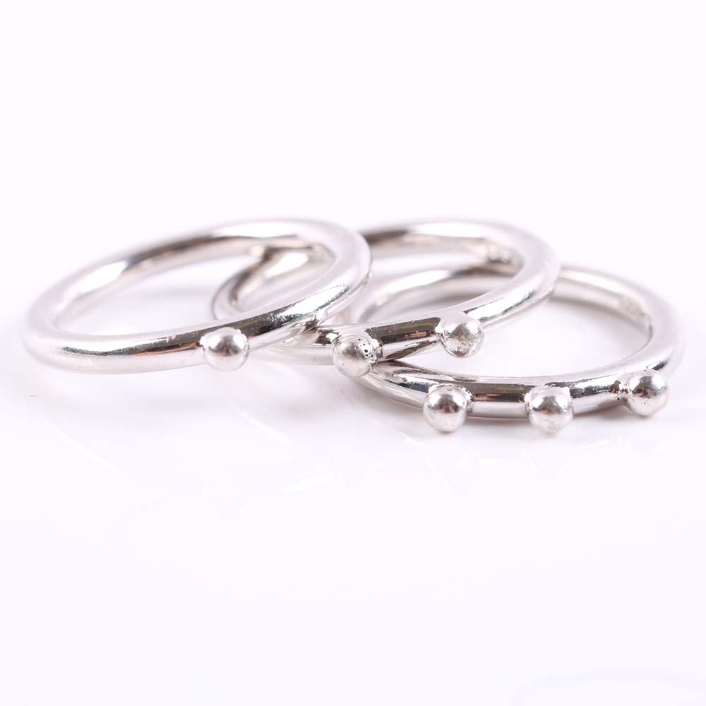Sterling Silver Stack Rings