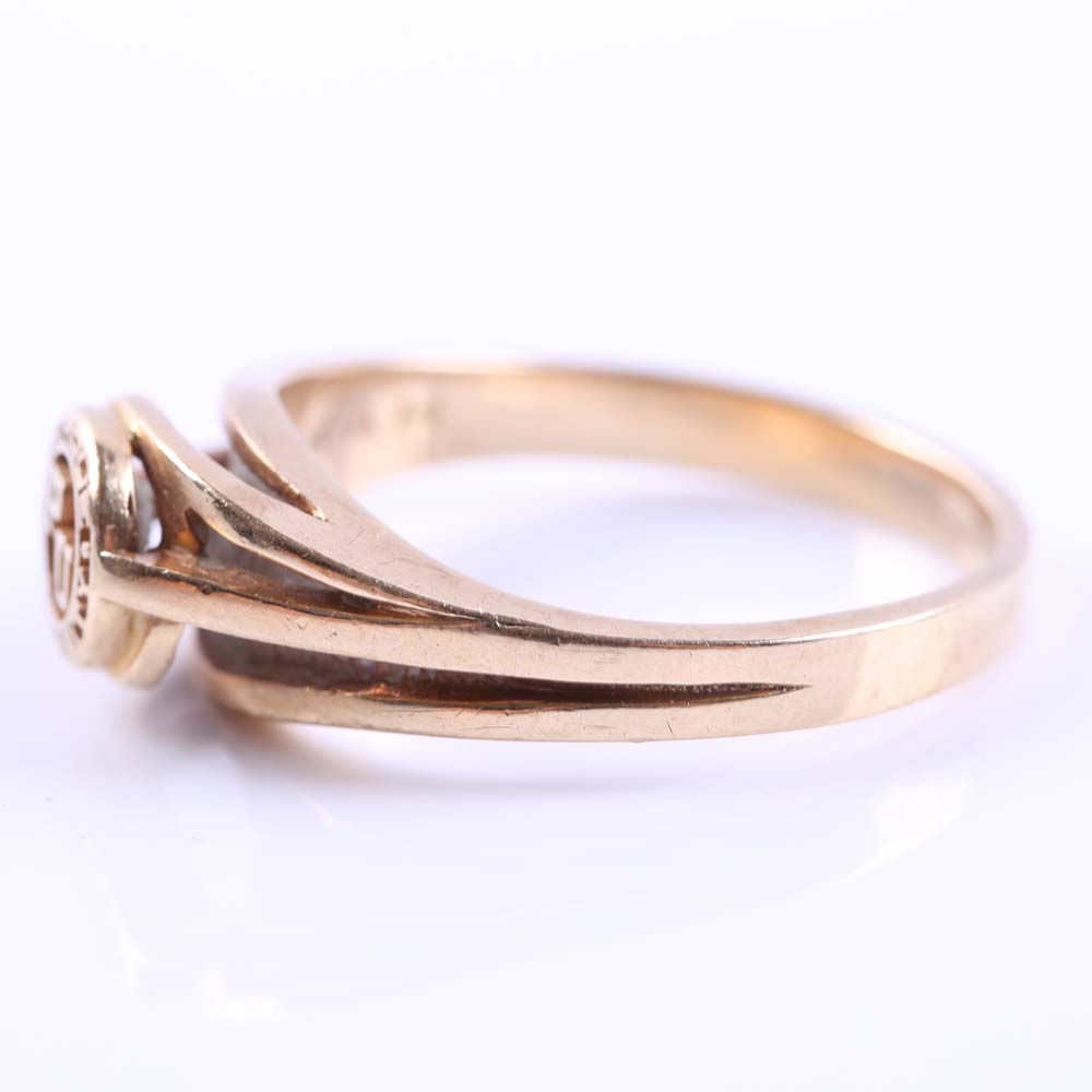 10K Yellow Gold Purdue University Class Ring