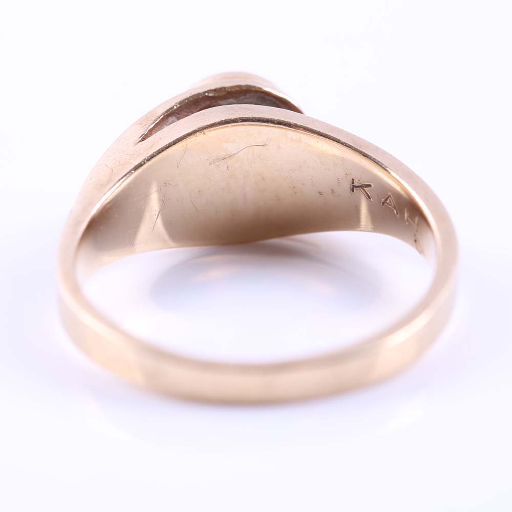 10K Yellow Gold Purdue University Class Ring