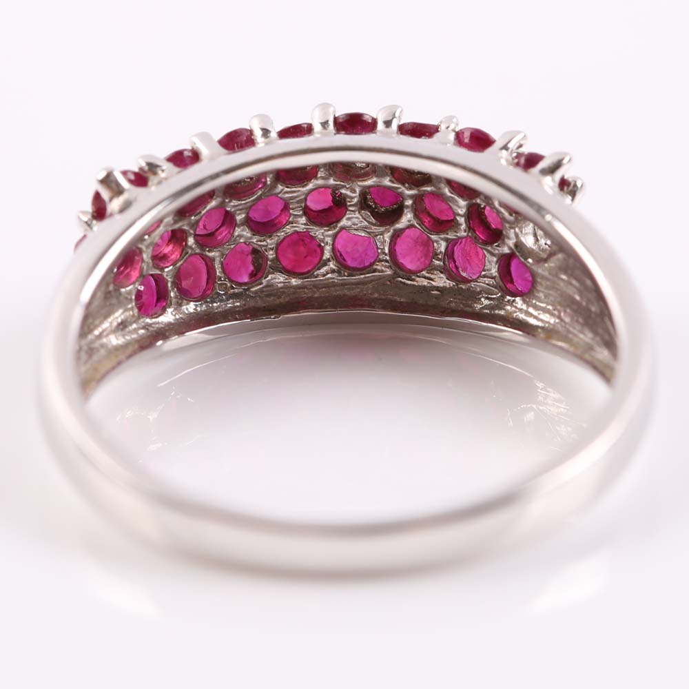 10K White Gold Ruby Ring