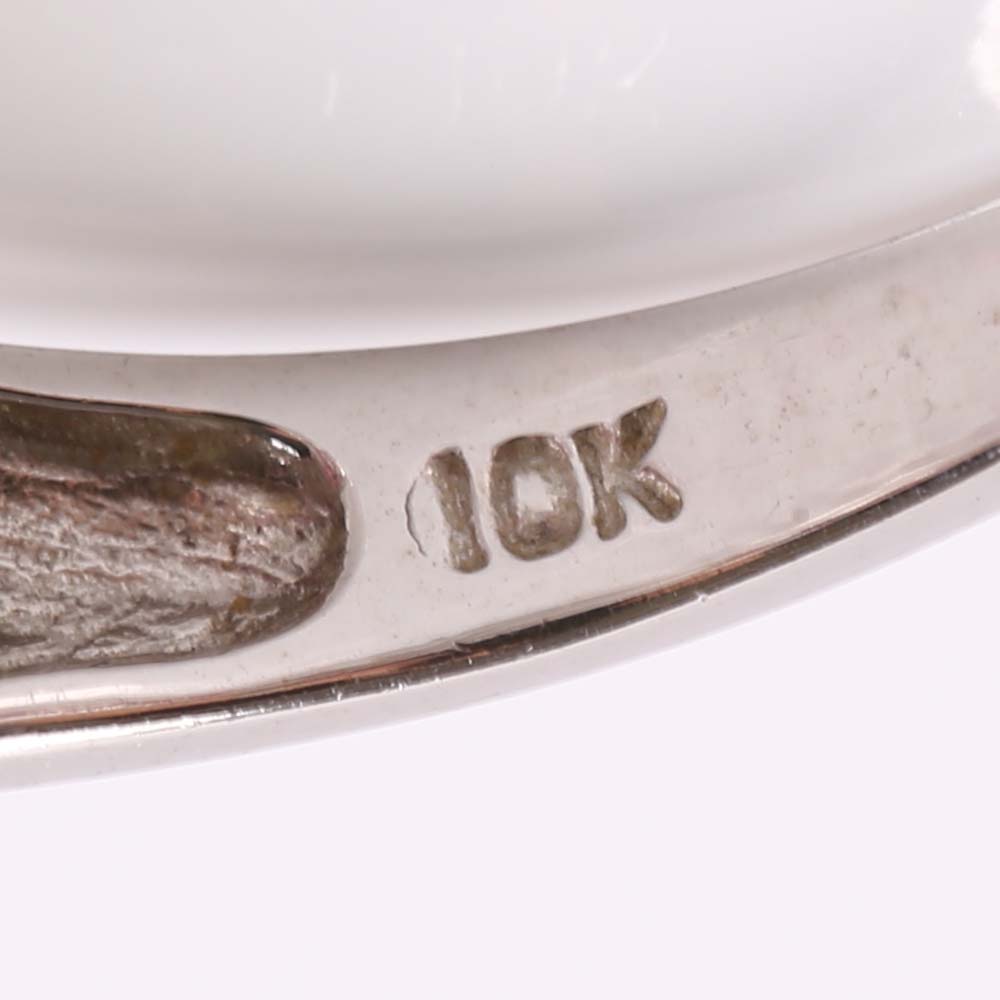 10K White Gold Ruby Ring