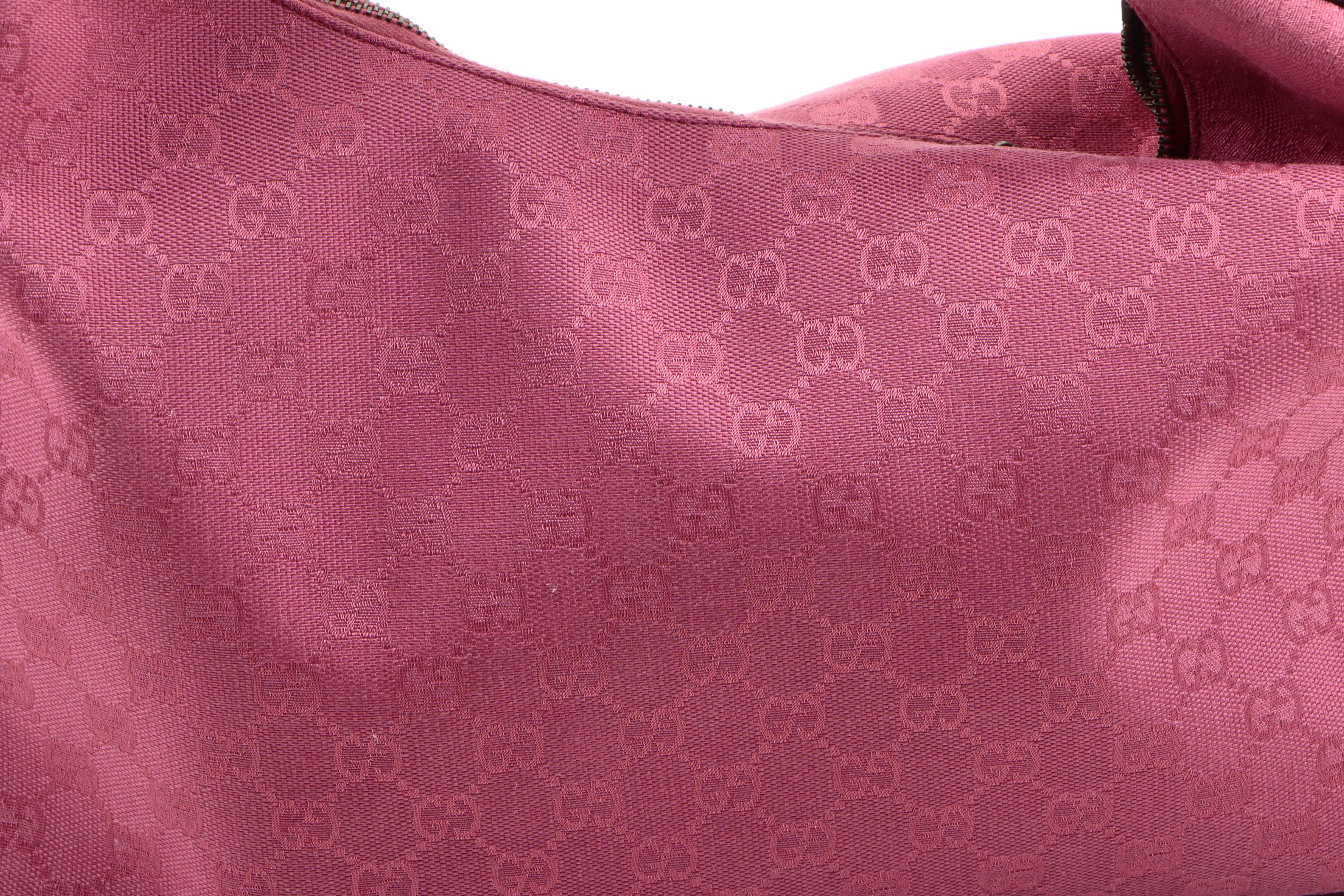 Gucci Monogram Horsebit Chain Hobo Bag