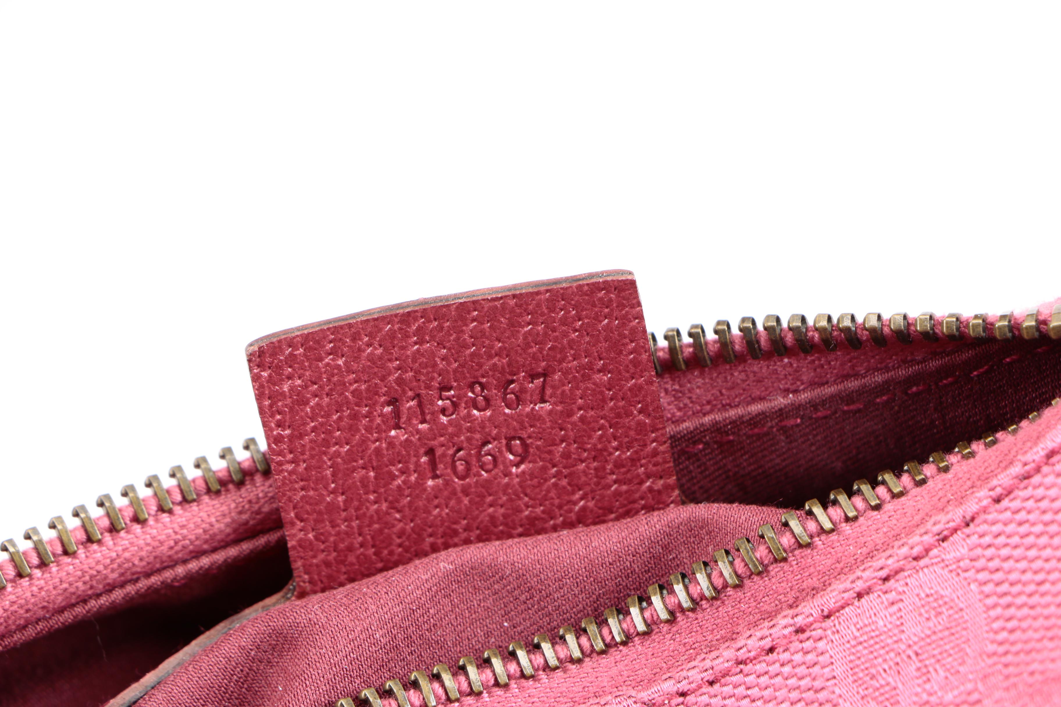 Gucci Monogram Horsebit Chain Hobo Bag