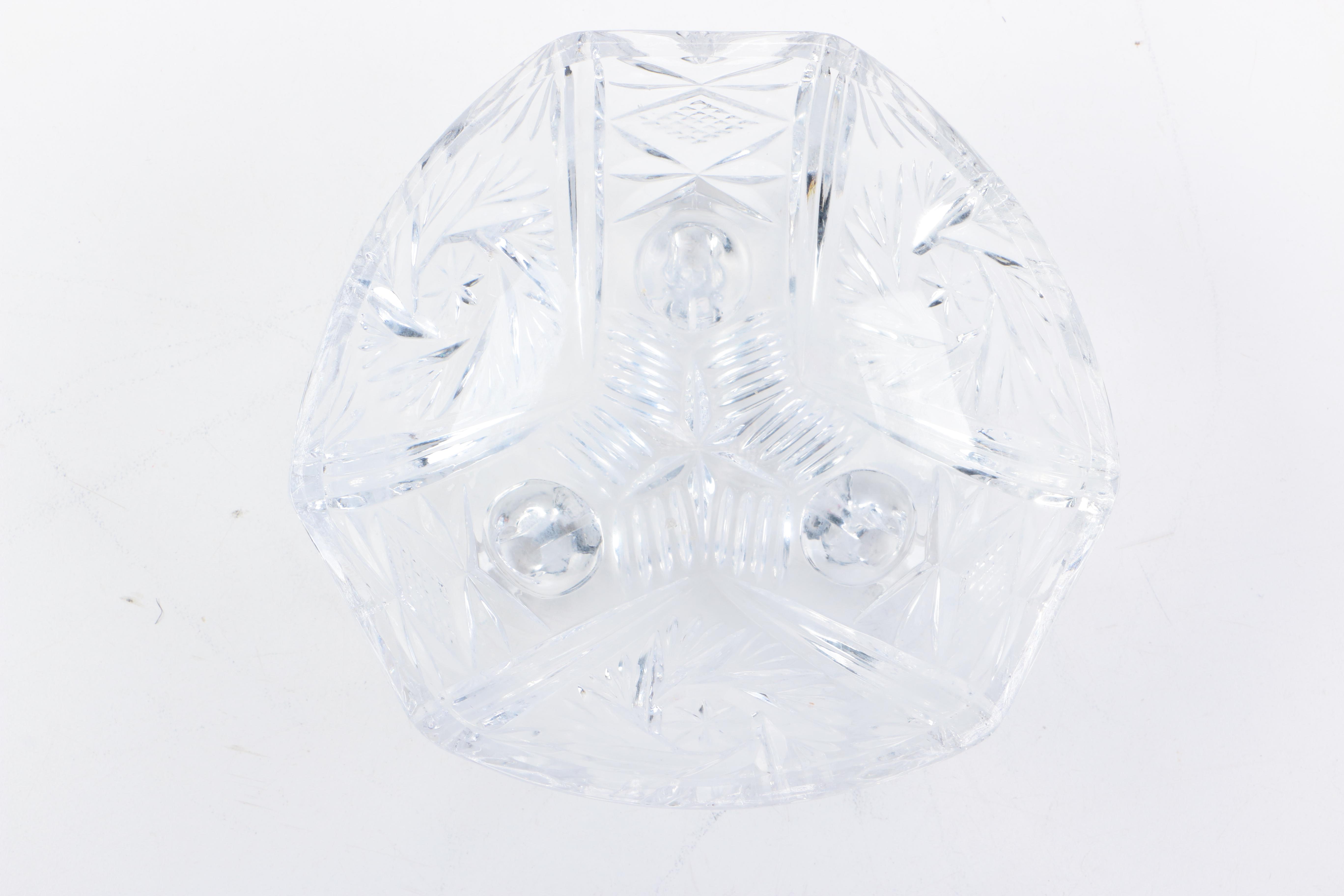 Crystal and Glass Lidded Bowls