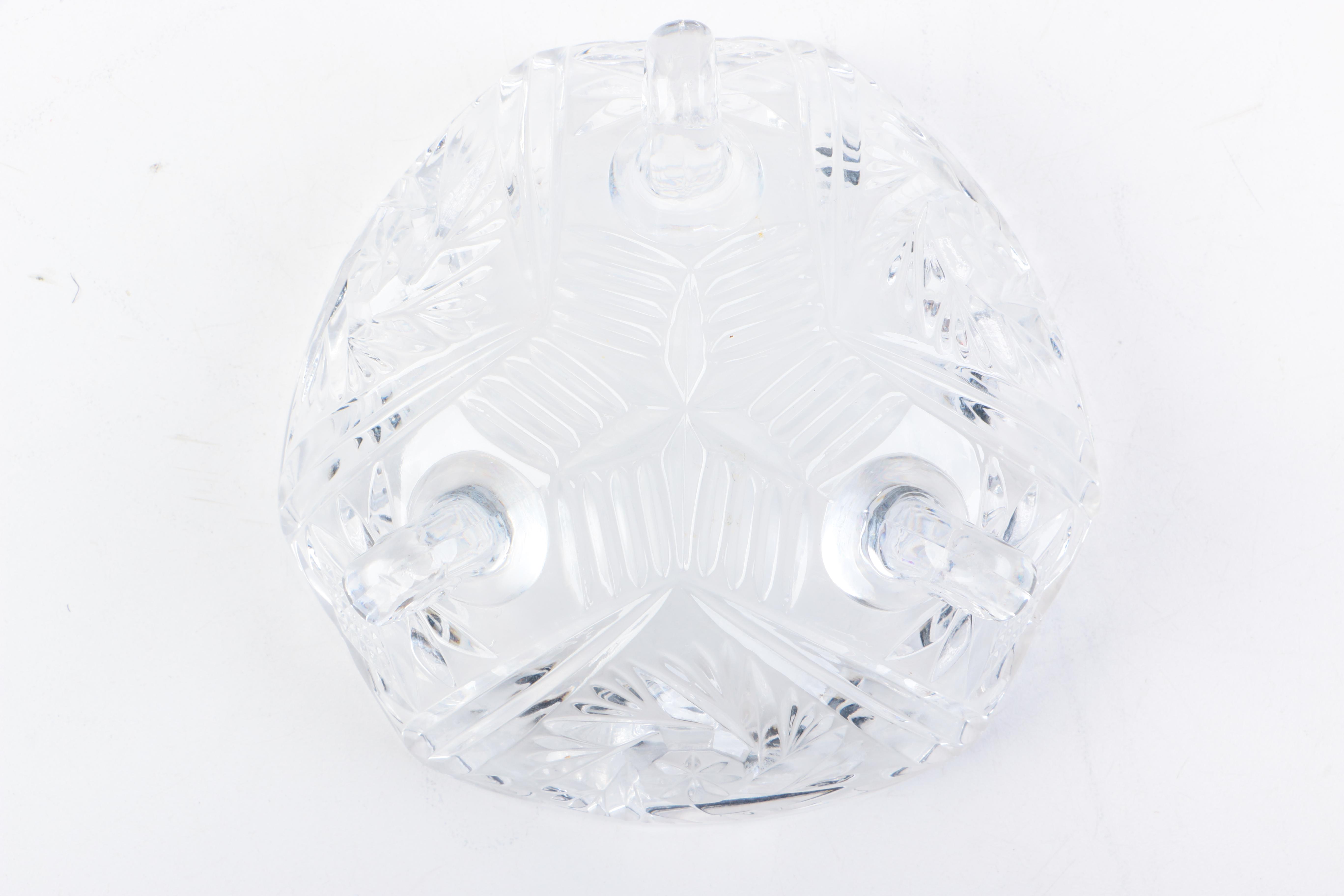 Crystal and Glass Lidded Bowls