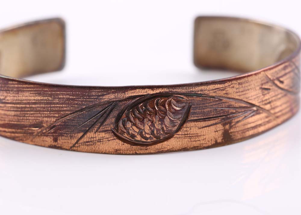 Copper Cuff Bracelet by Stuart Nye