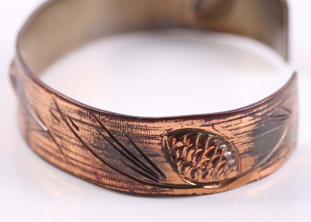 Copper Cuff Bracelet by Stuart Nye