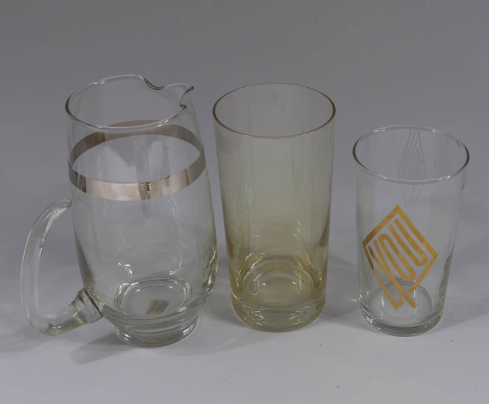 Assortment of Vintage Bar Glassware