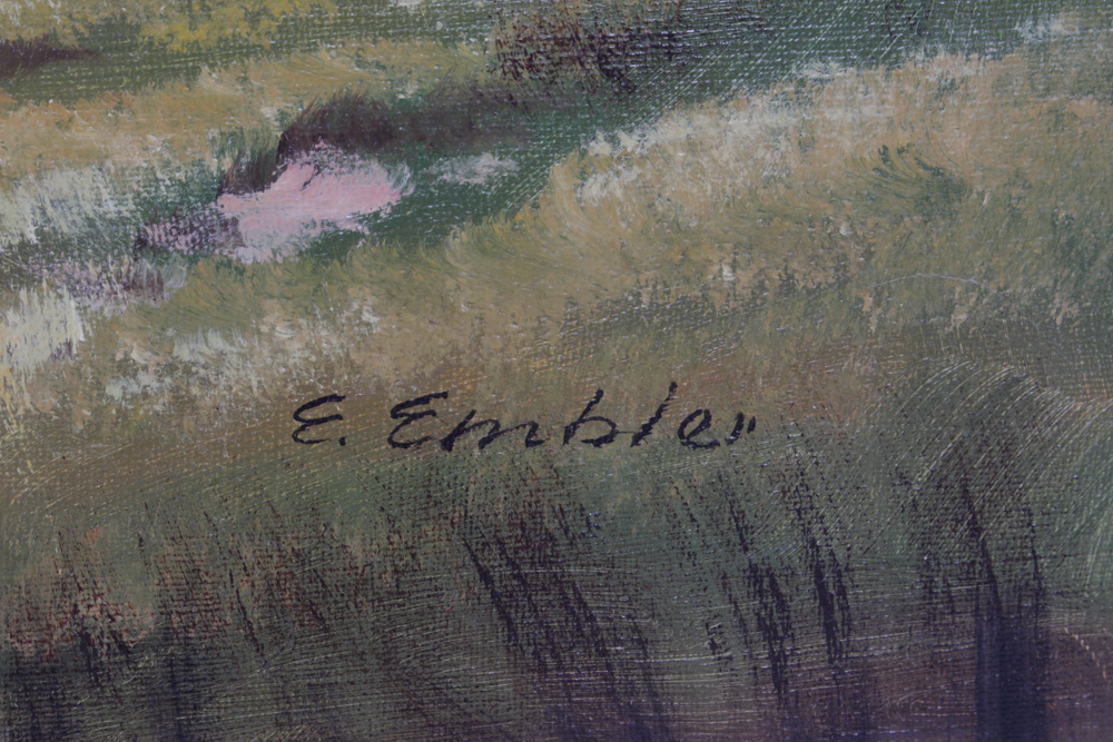 Emanuel Embler Original Oil Landscape Painting