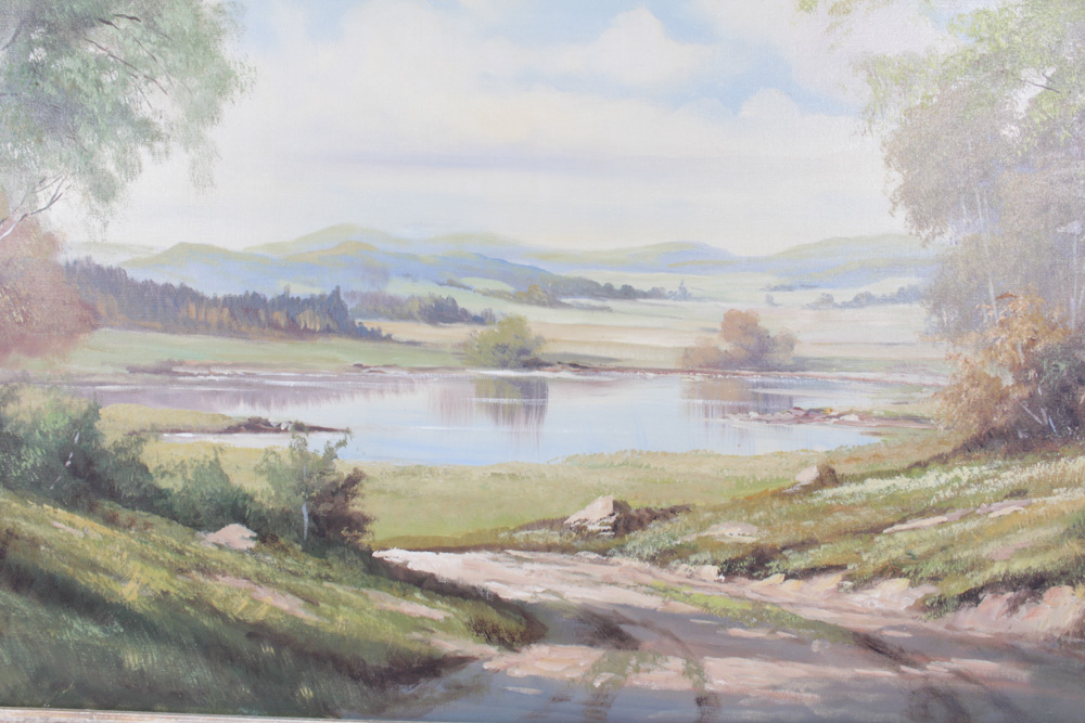 Emanuel Embler Original Oil Landscape Painting