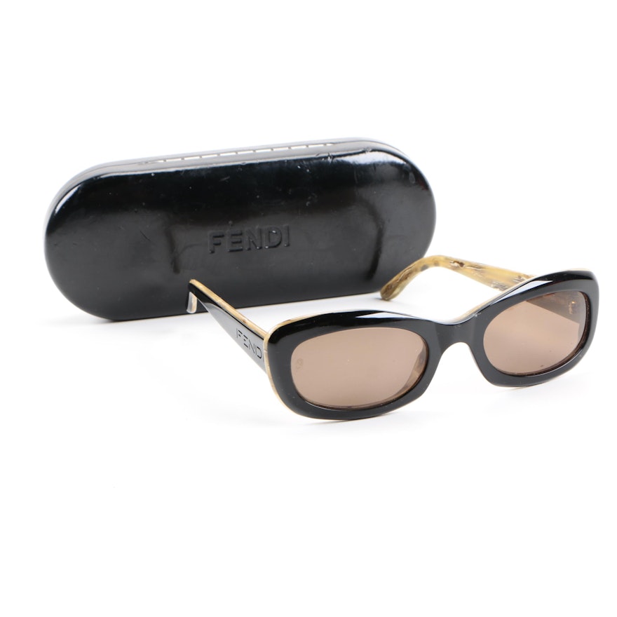 Fendi Black Horn Sunglasses