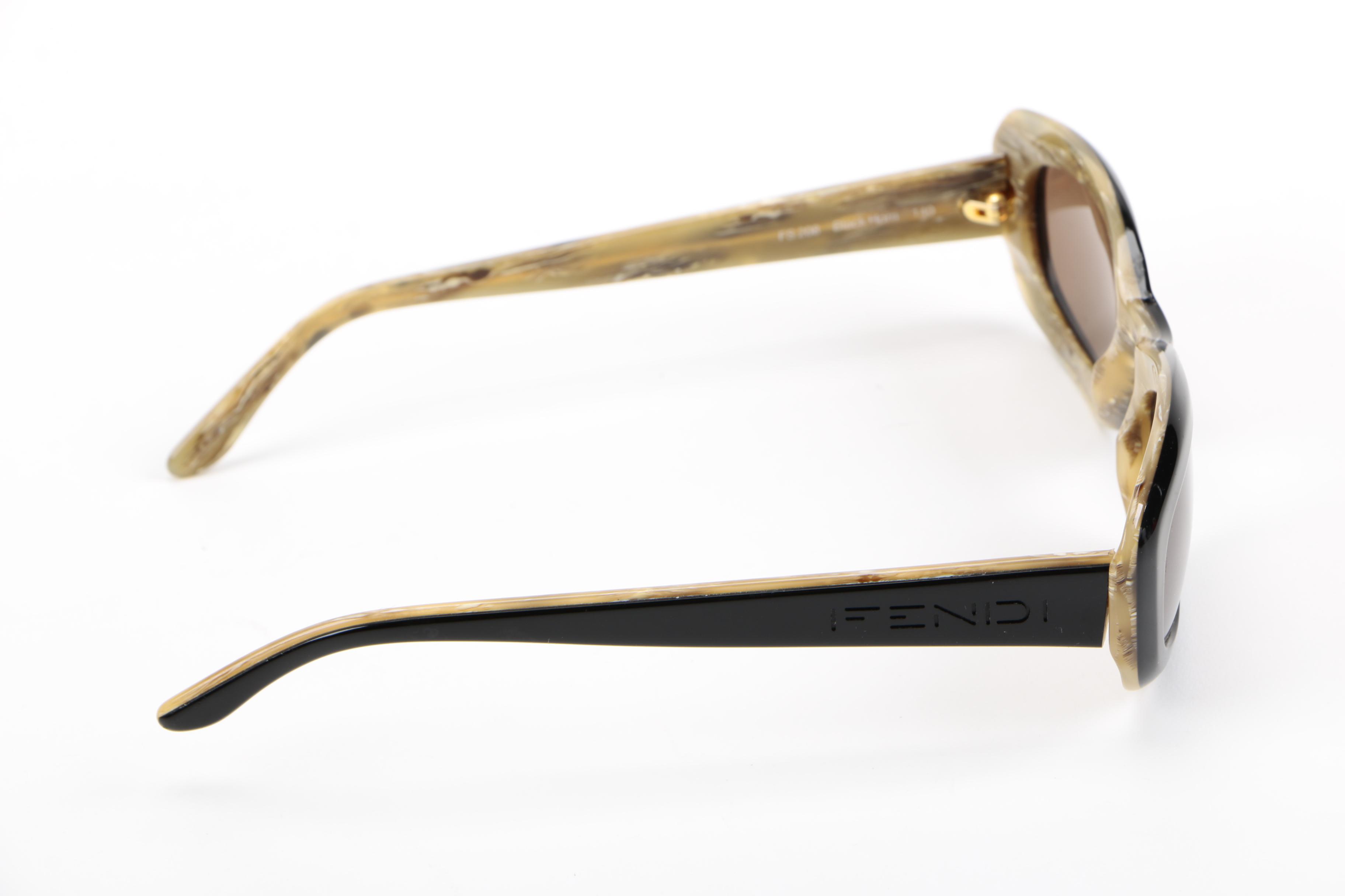 Fendi Black Horn Sunglasses