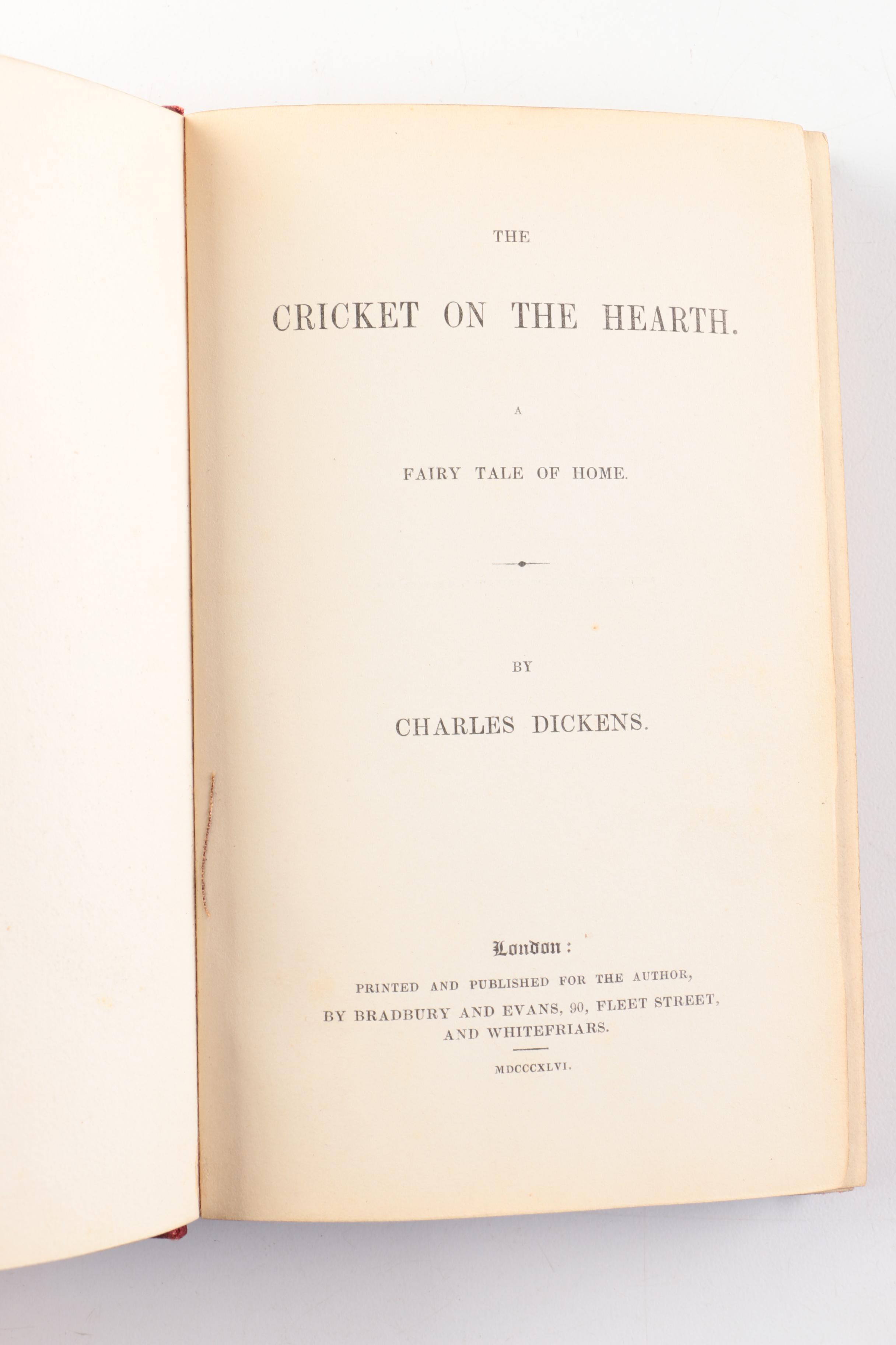 1846 First and Second Edition Charles Dickens Christmas Books
