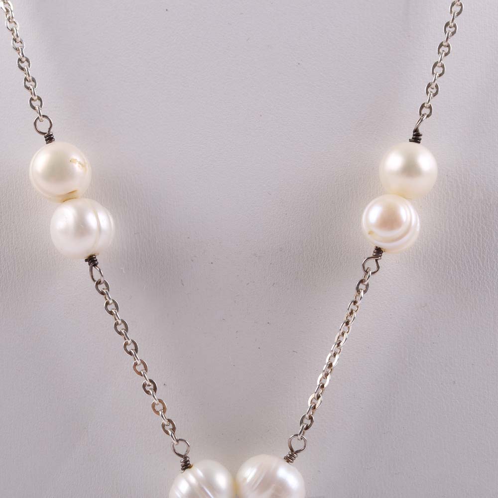 Sterling Silver Freshwater Pearl Necklace