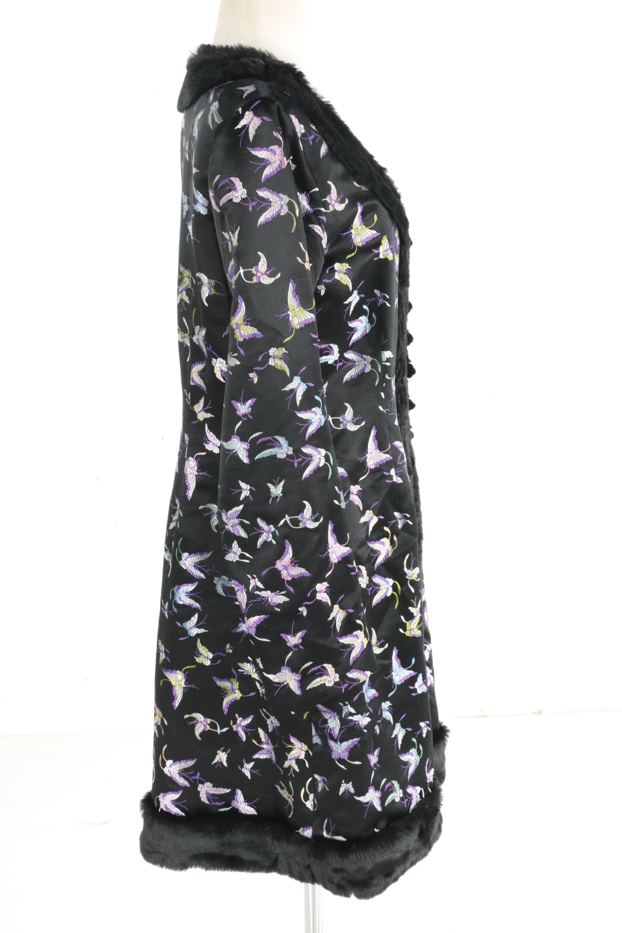 Silk Box Black Embroidered Jacket