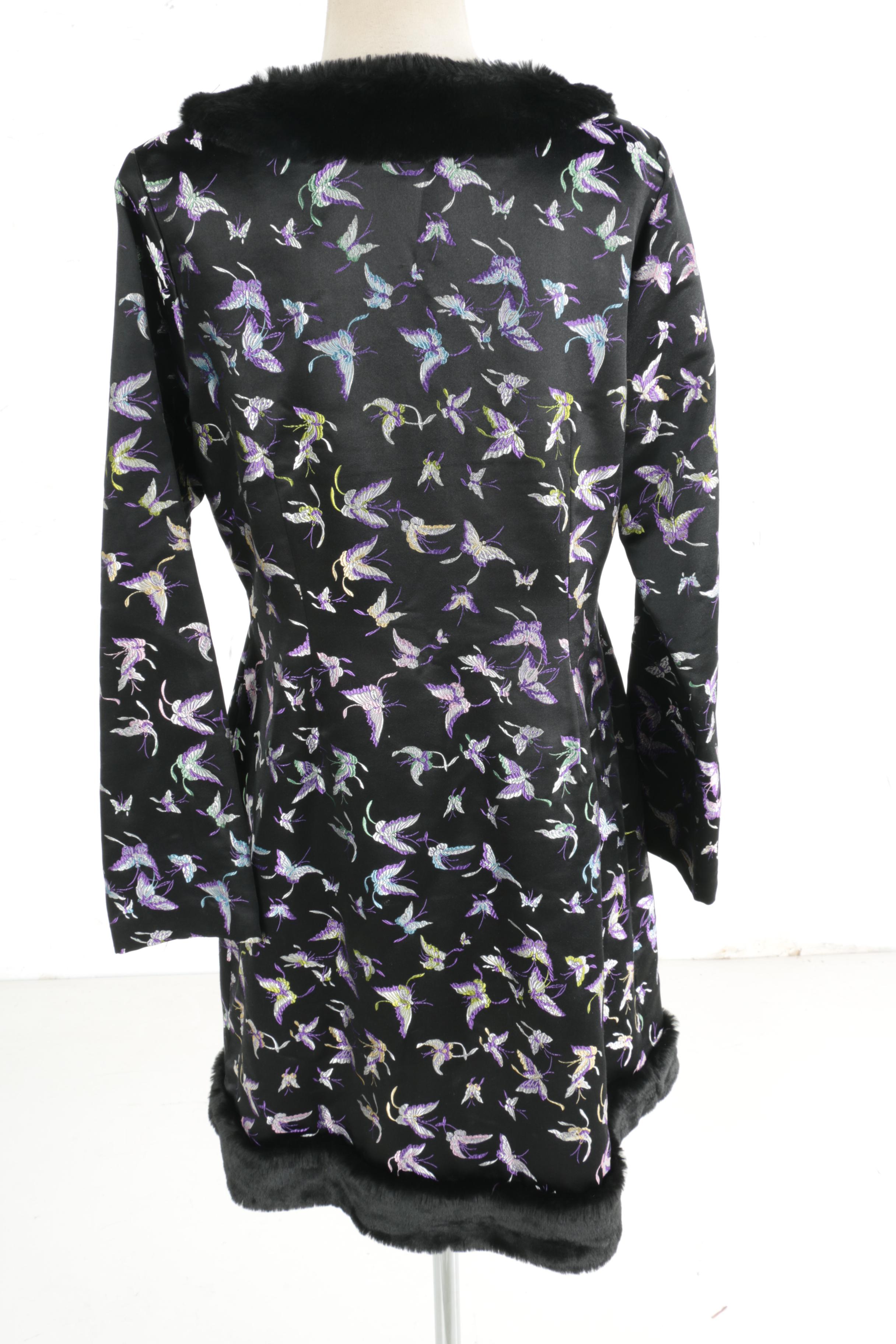 Silk Box Black Embroidered Jacket