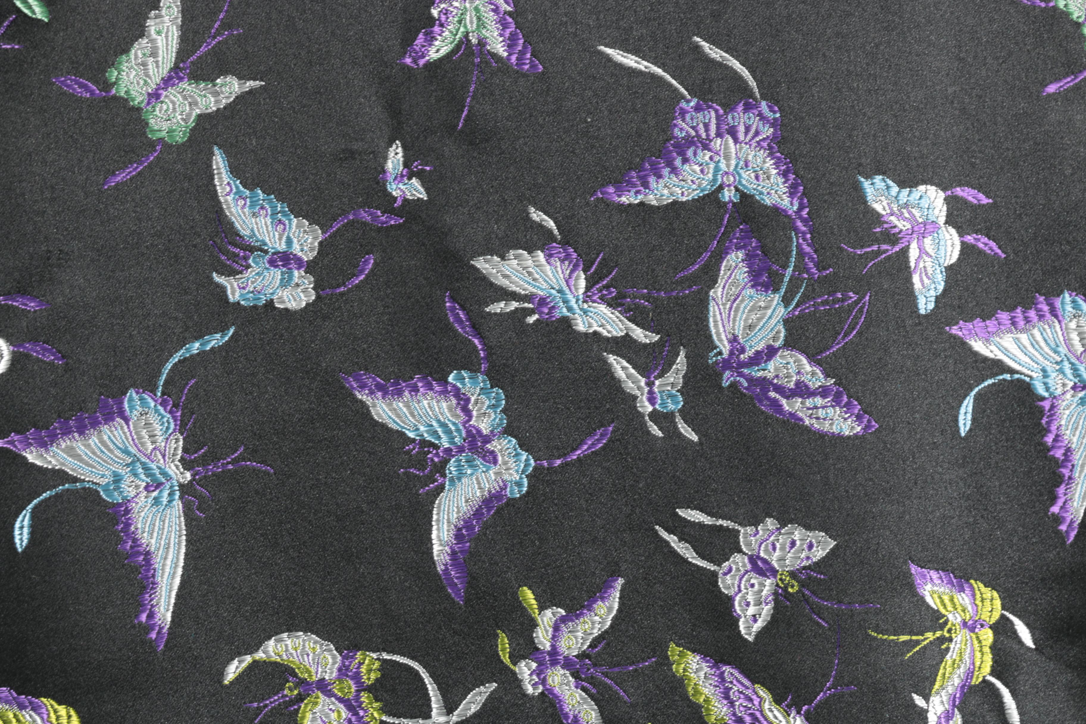 Silk Box Black Embroidered Jacket