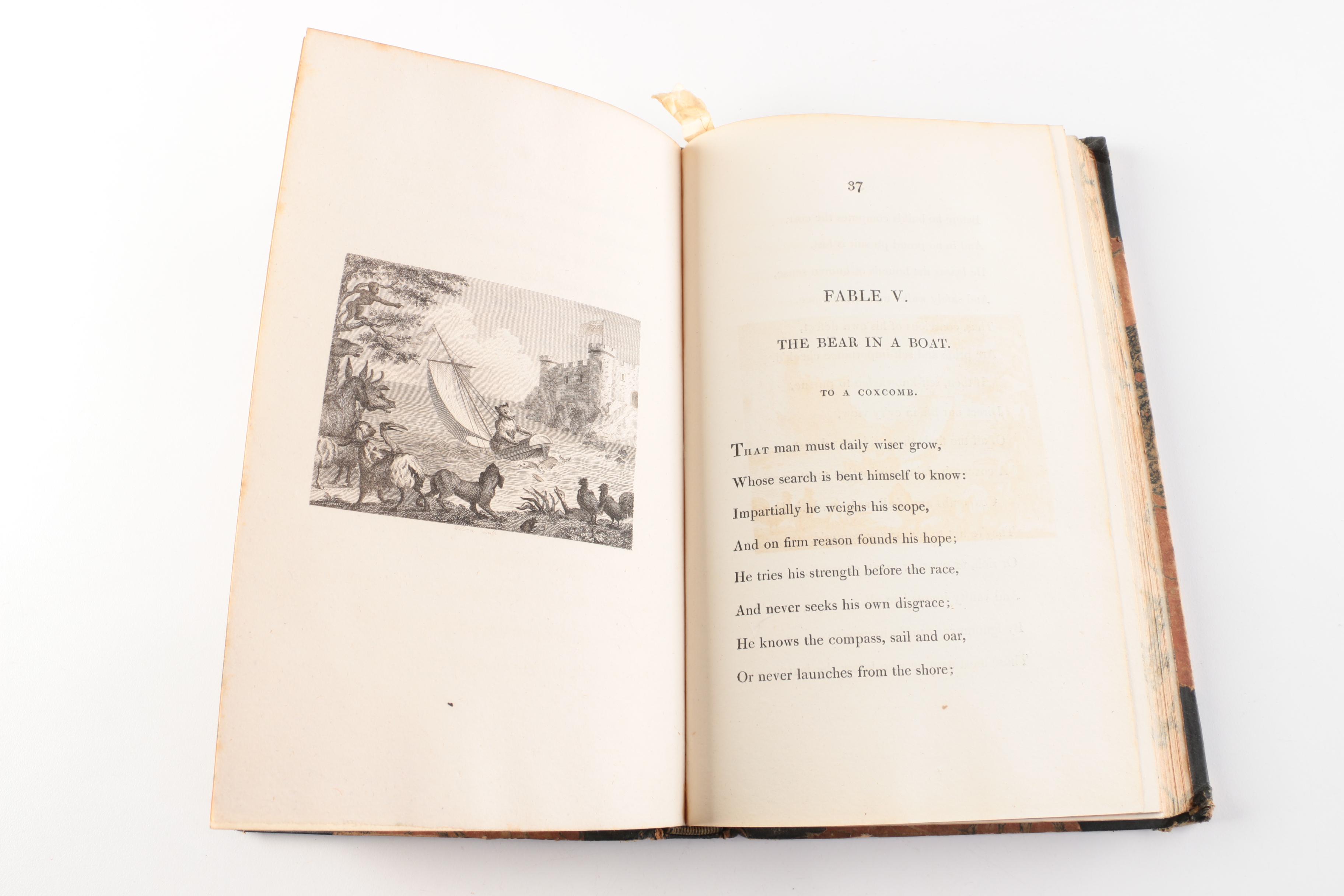 1810 "Fables by John Gay" in Two Volumes Including William Blake Illustrations