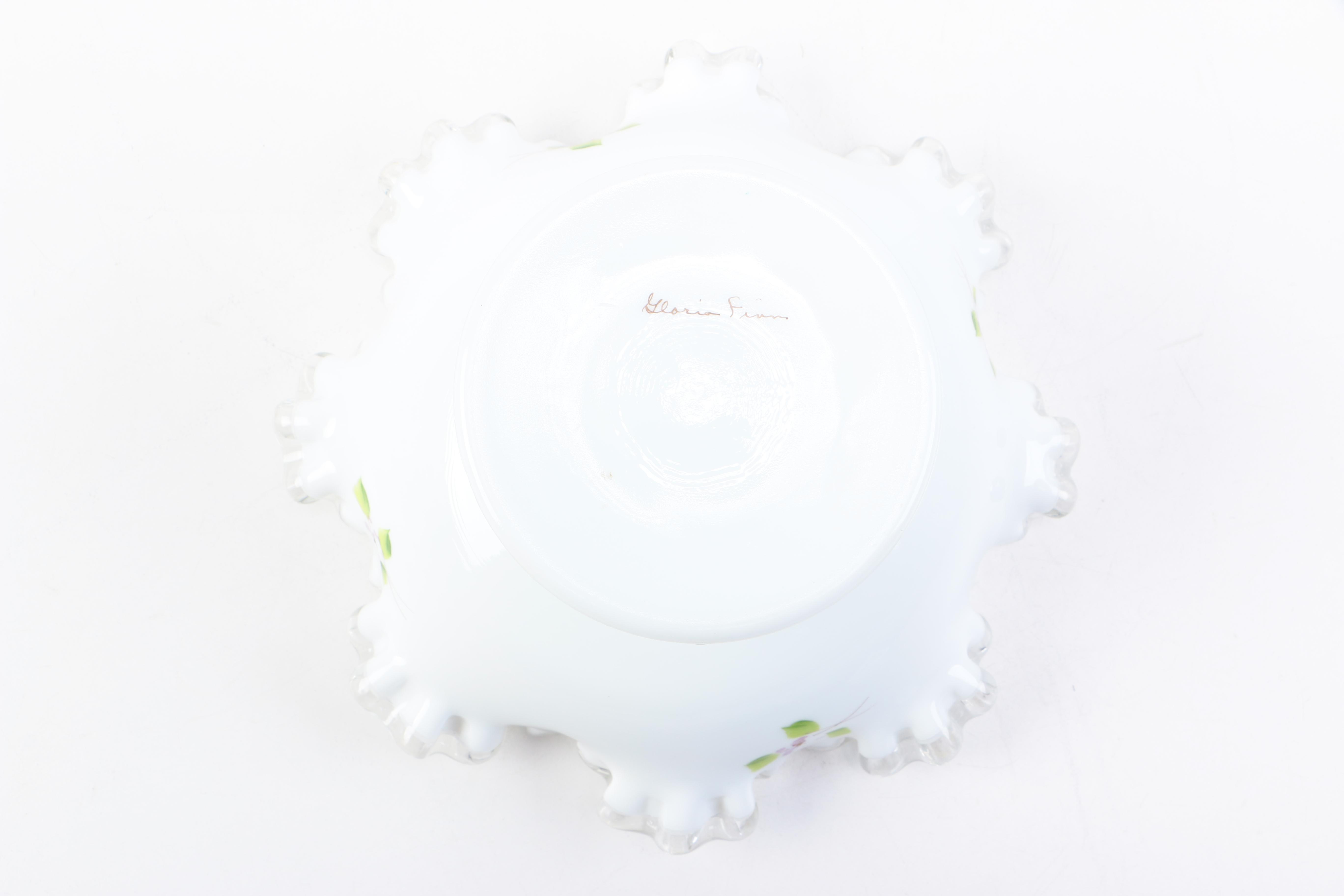 Compote and Vase in the style of Fenton