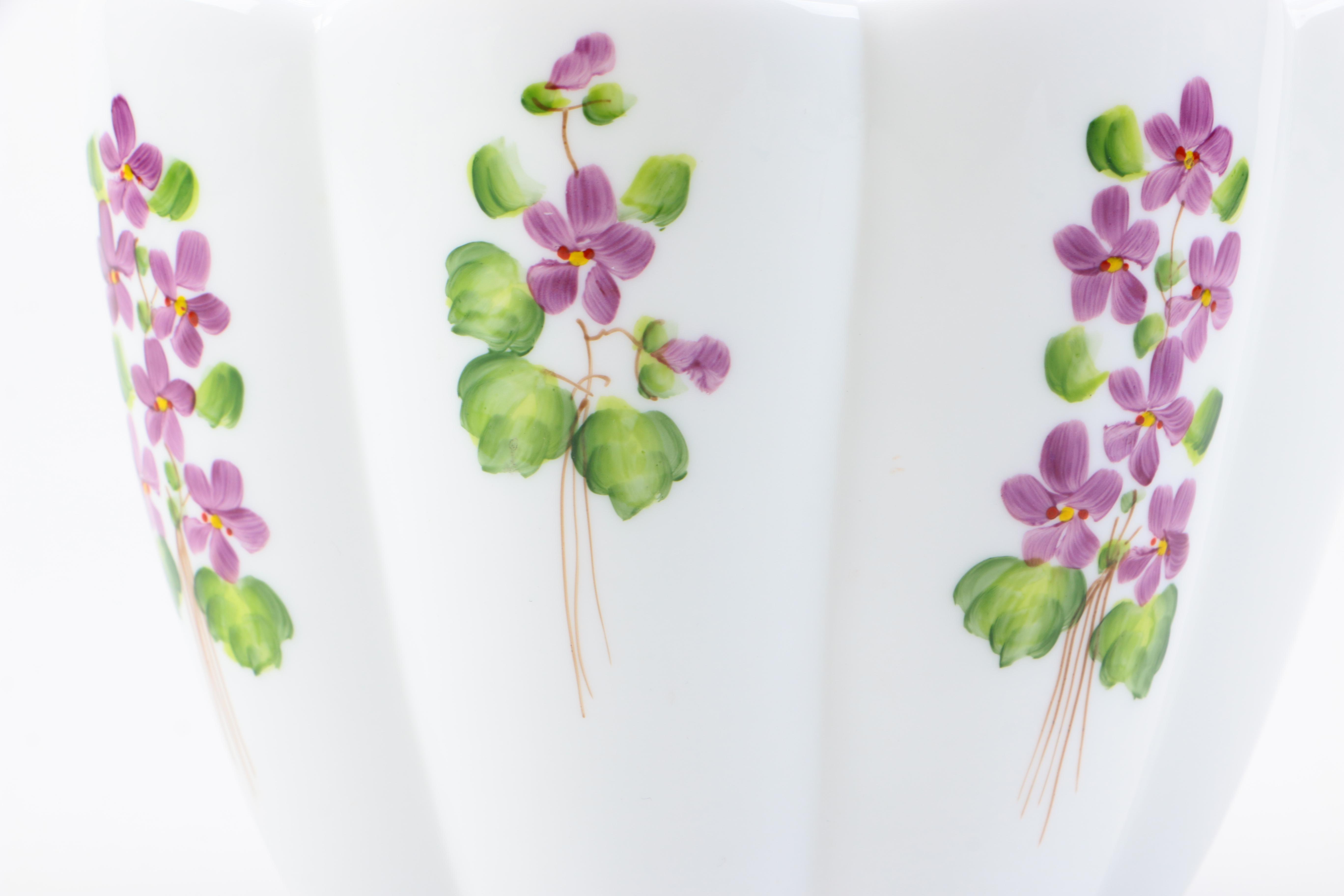 Compote and Vase in the style of Fenton