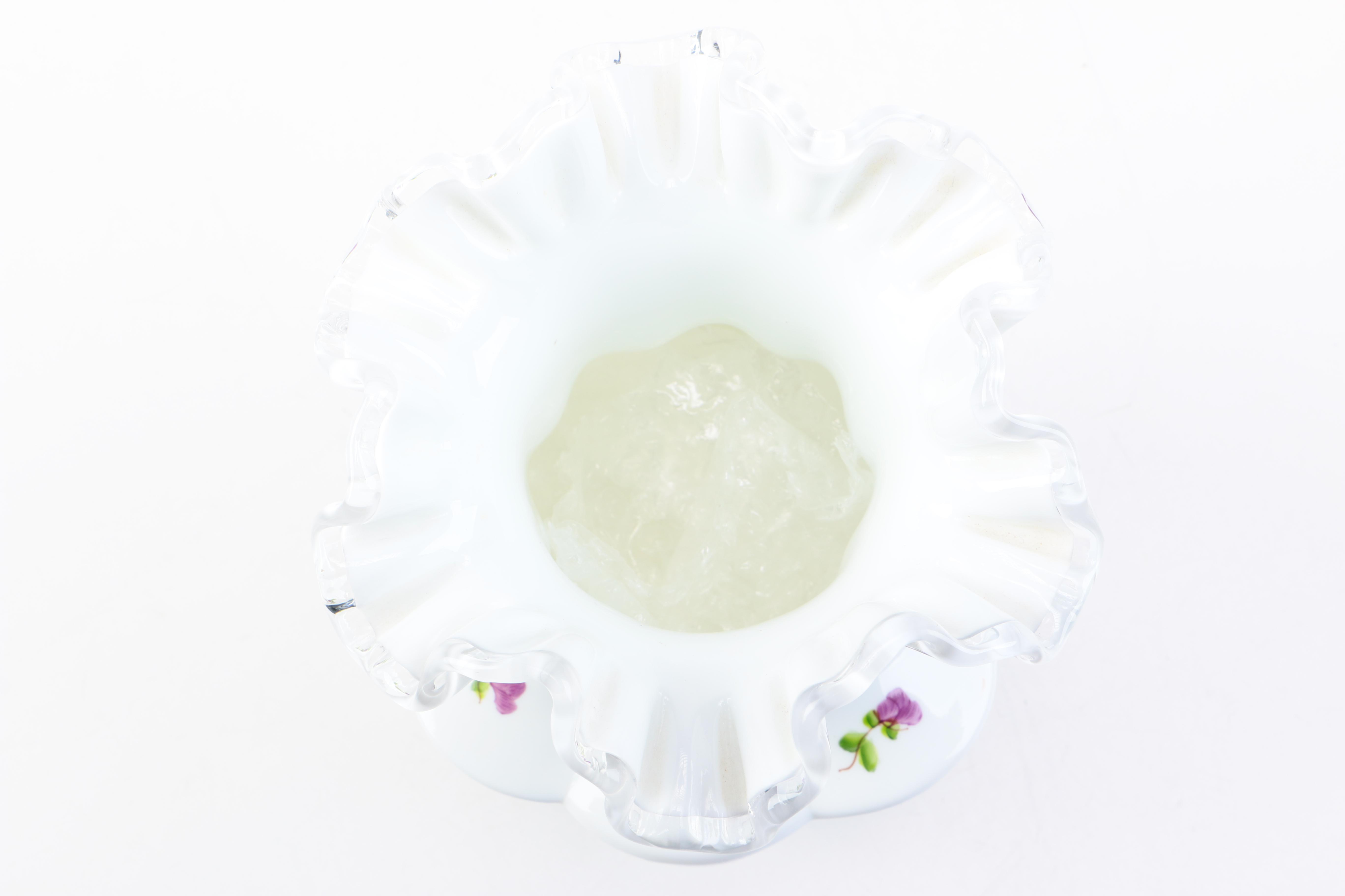 Compote and Vase in the style of Fenton