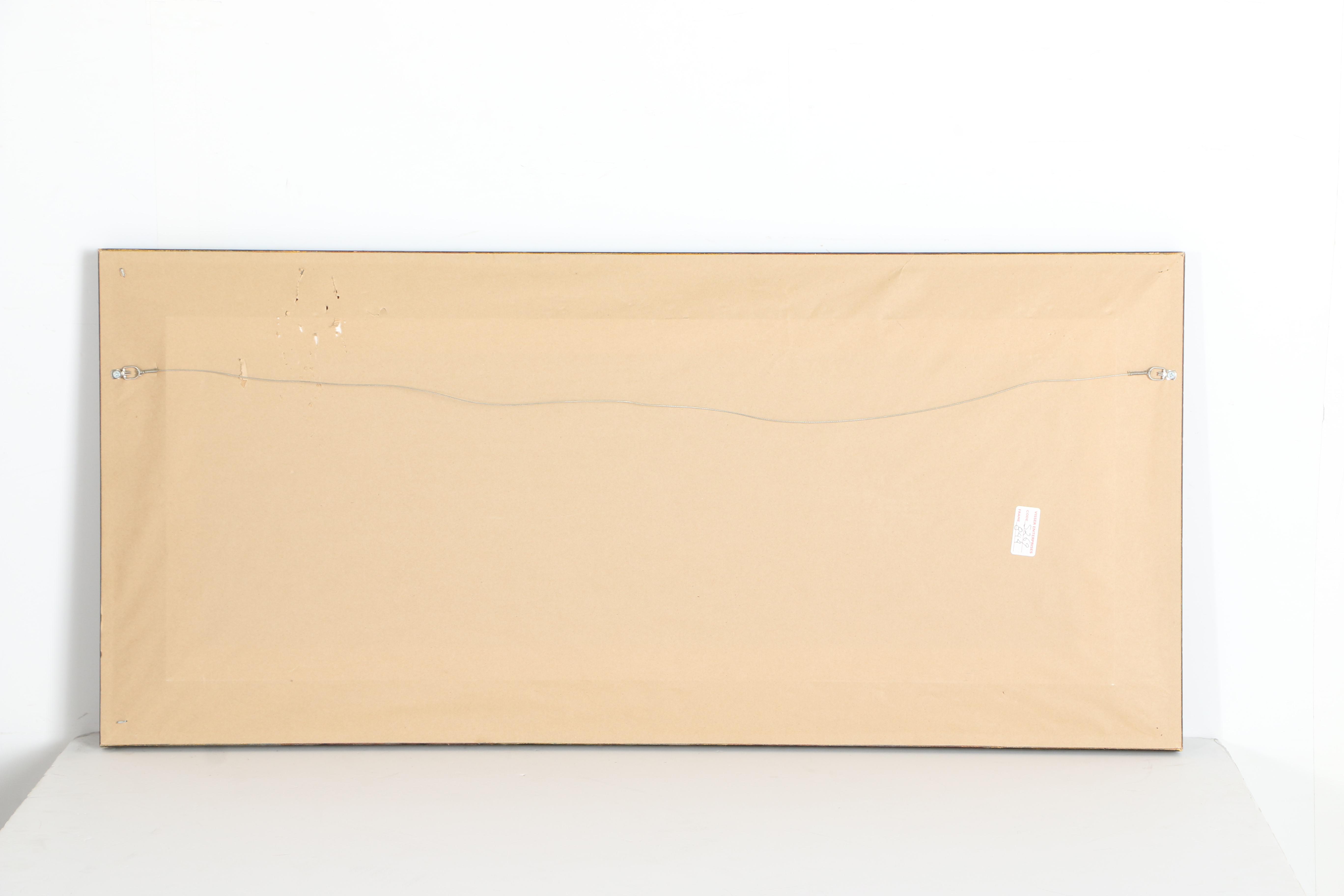 Offset Lithographic Print on Wooden Panel of a Landscape