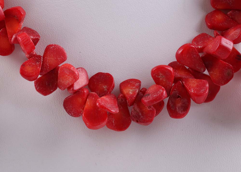 Coral Necklace and Bracelet