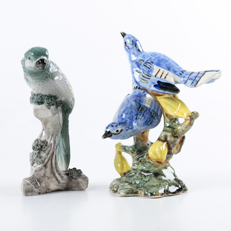 Pair of Ceramic Bird Figurines including Stangl