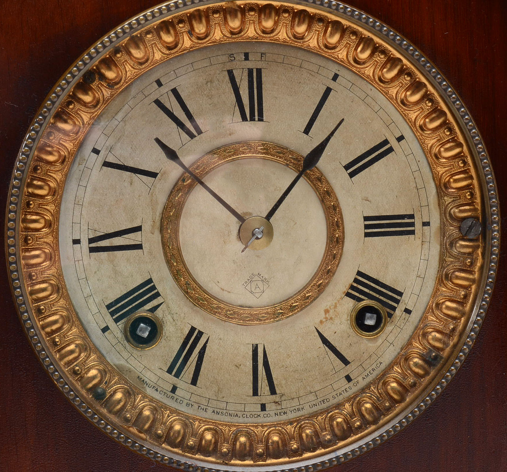 Ansonia Walnut Shelf Clock