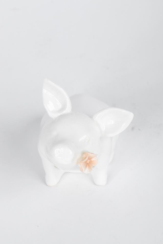 Set of Pia Bone China Pig Napkin Rings